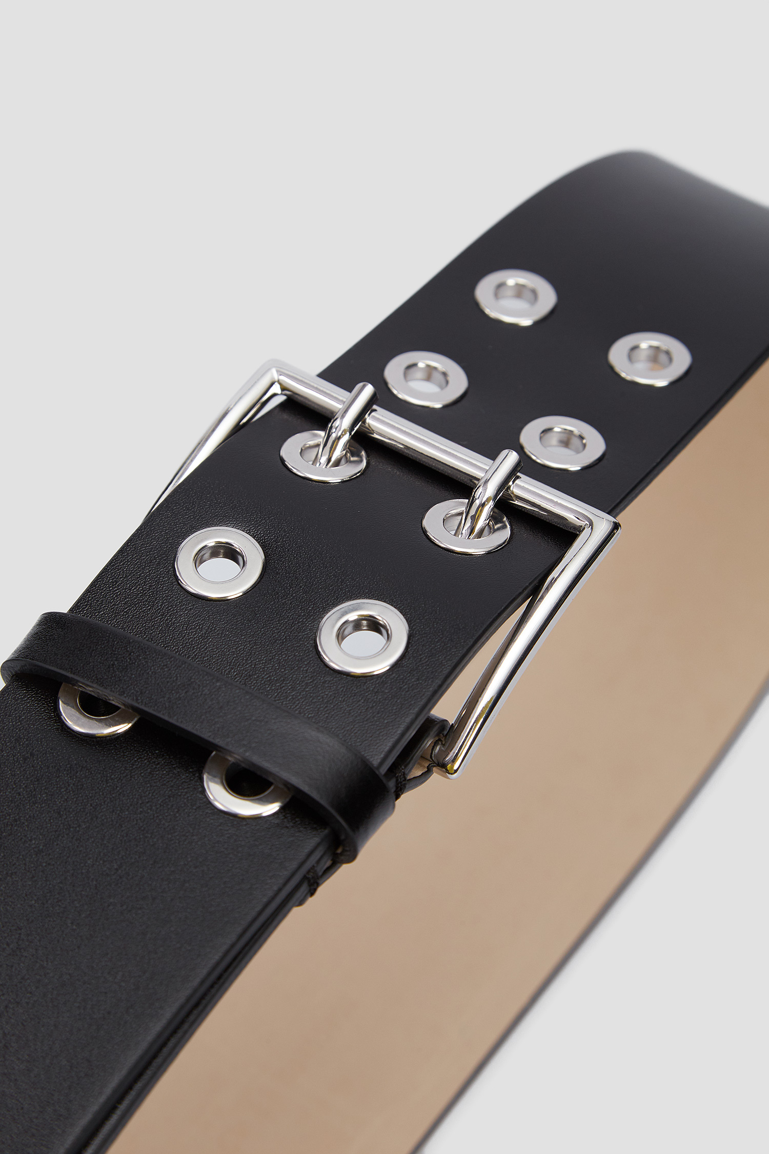 Жіночий чорний шкіряний ремінь HUGO 50455803;001