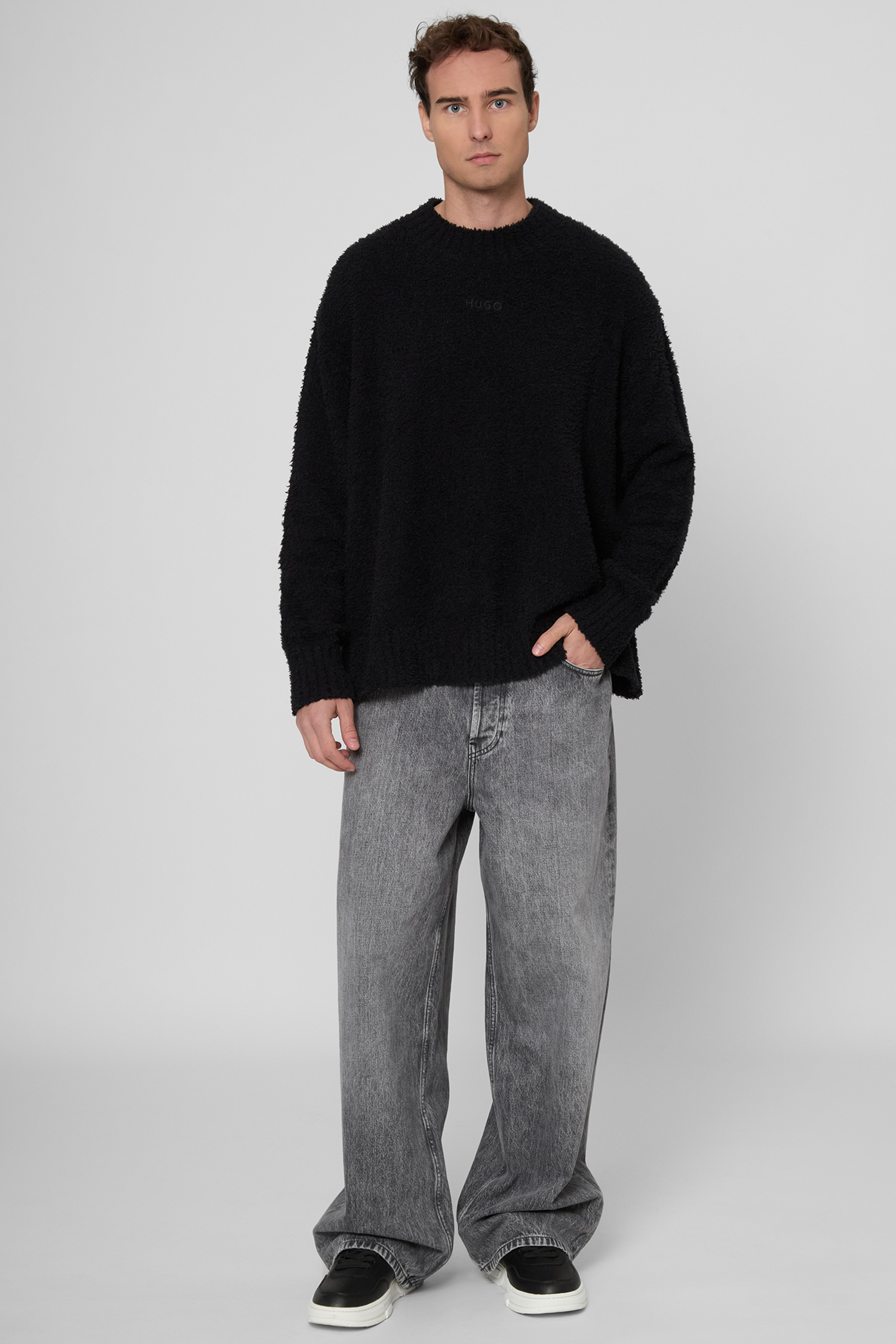 Чоловічий чорний джемпер HUGO BLUE 50524526;001