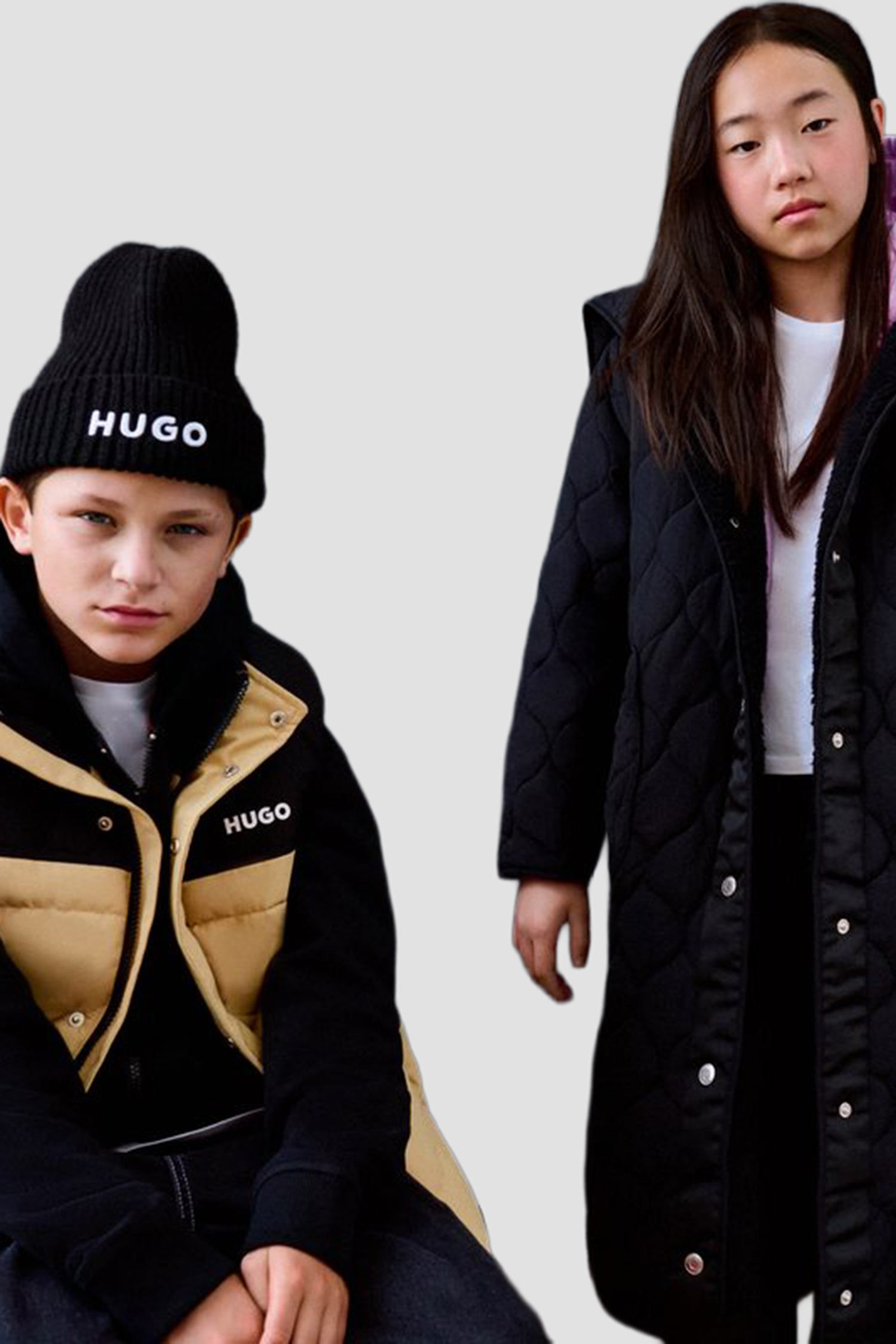 Детская черная шапка HUGO kids G00545;09B