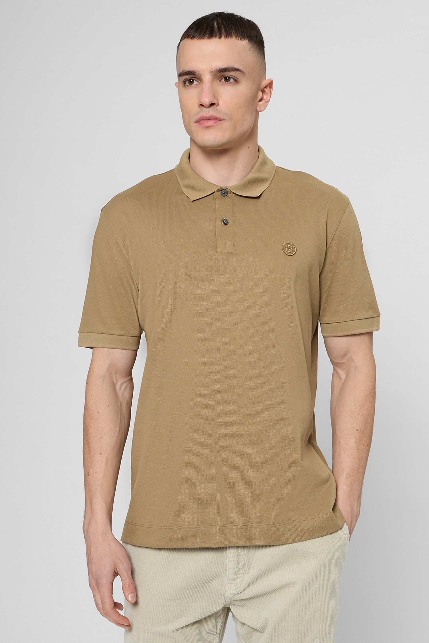 Чоловіче бежеве поло BOSS 50555300;252