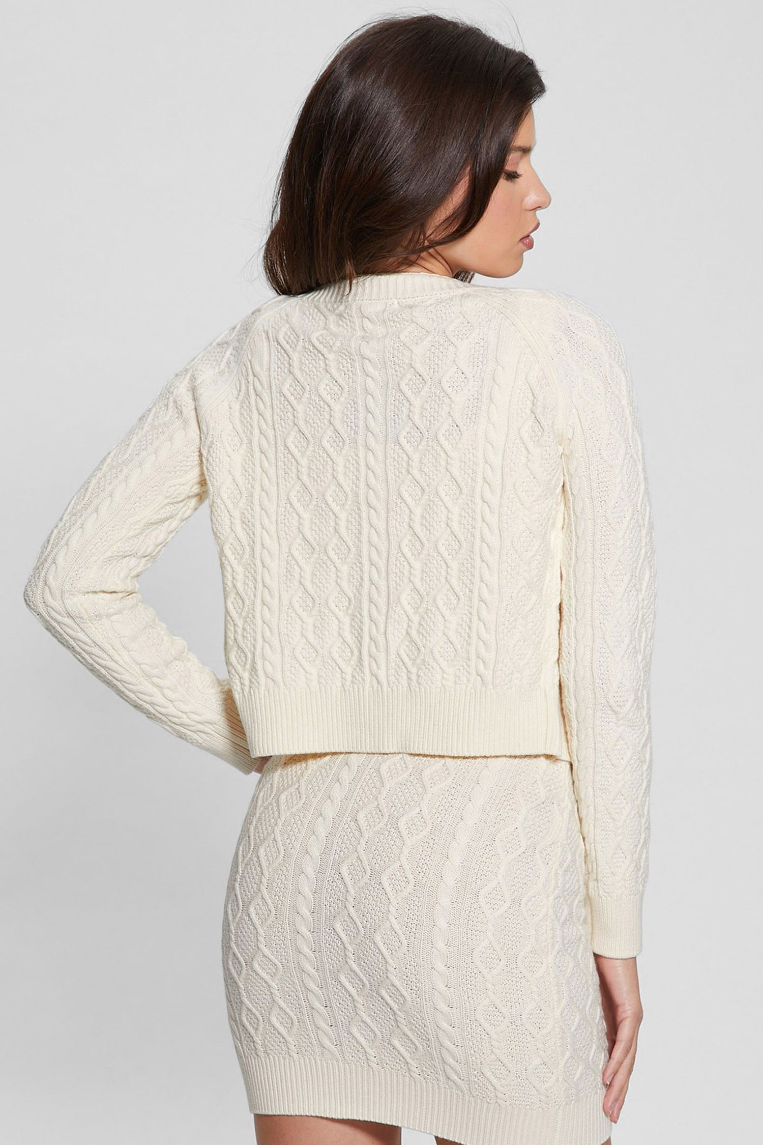 Жіночий білий кардиган Guess W4YR22.Z37L1;G012