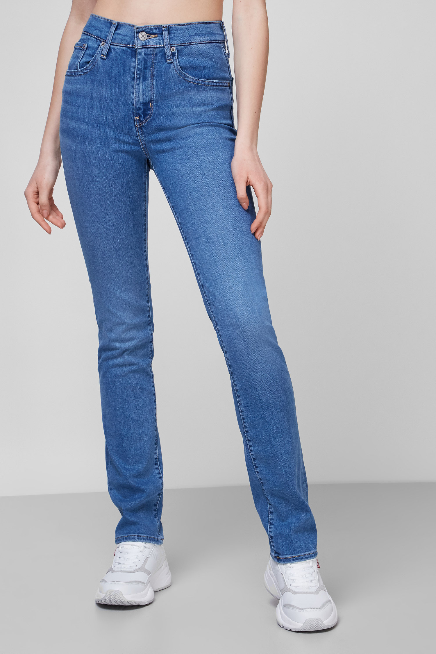 Сині джинси 724™ High-Rise Straight для дівчат Levi’s® 18883;0124