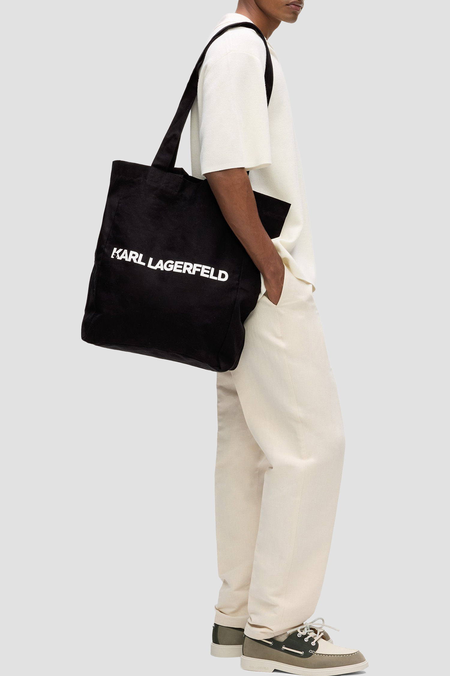 Мужской черный шопер Karl Lagerfeld B2M50101;999