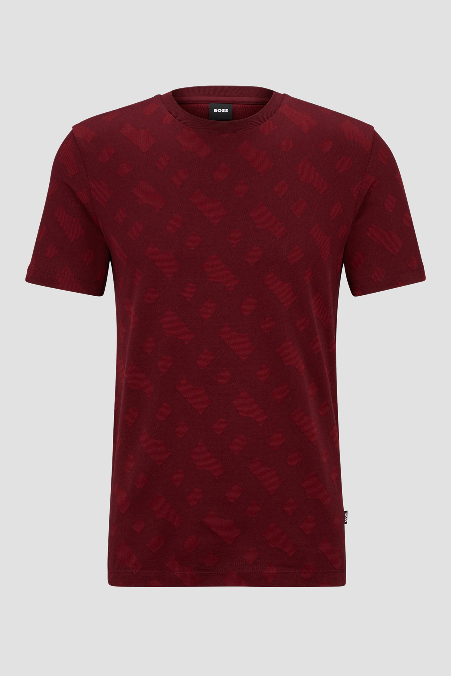 Мужская красная футболка с узором BOSS 50503121;602