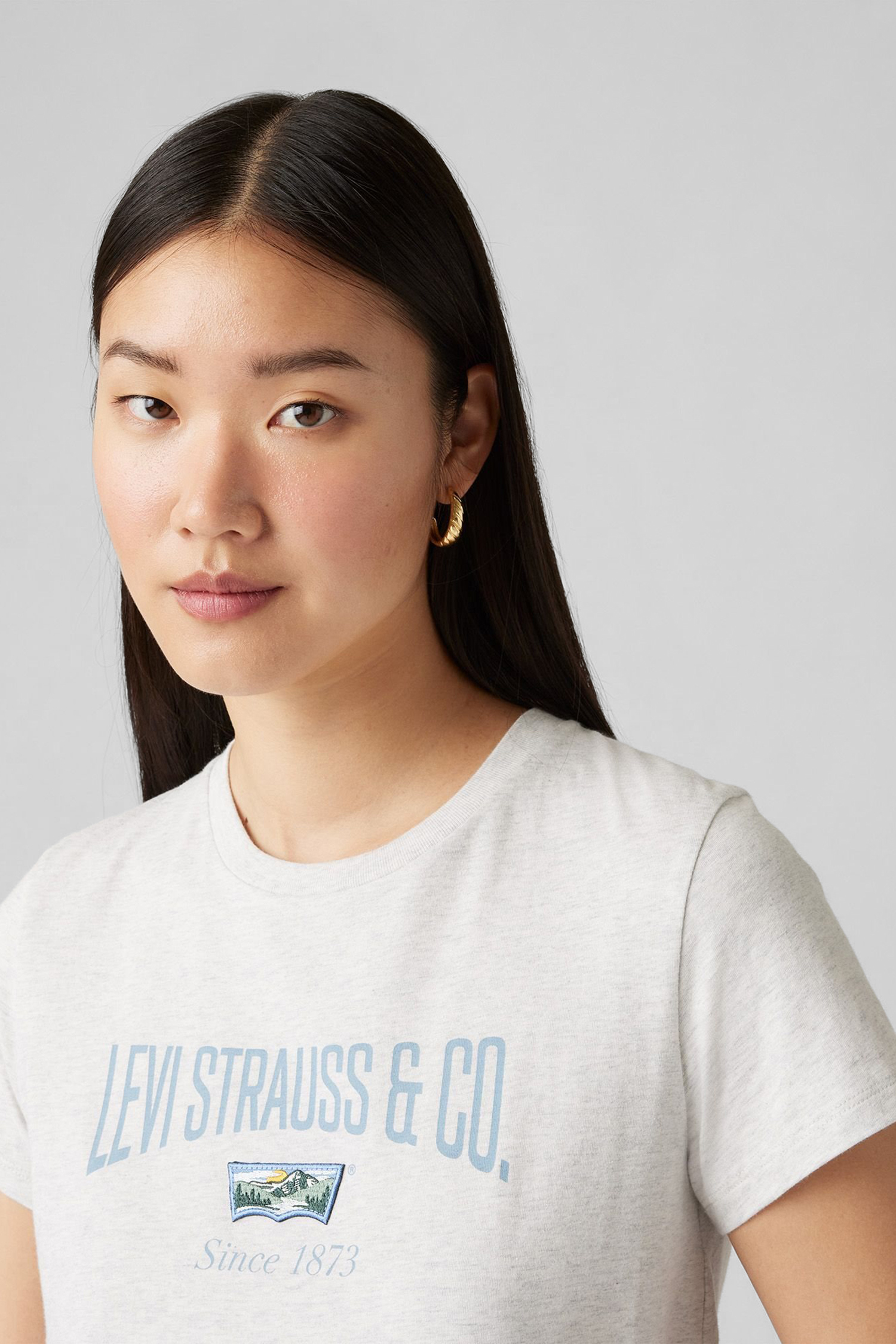 Женская светло-серая футболка Levi’s® 17369;2800