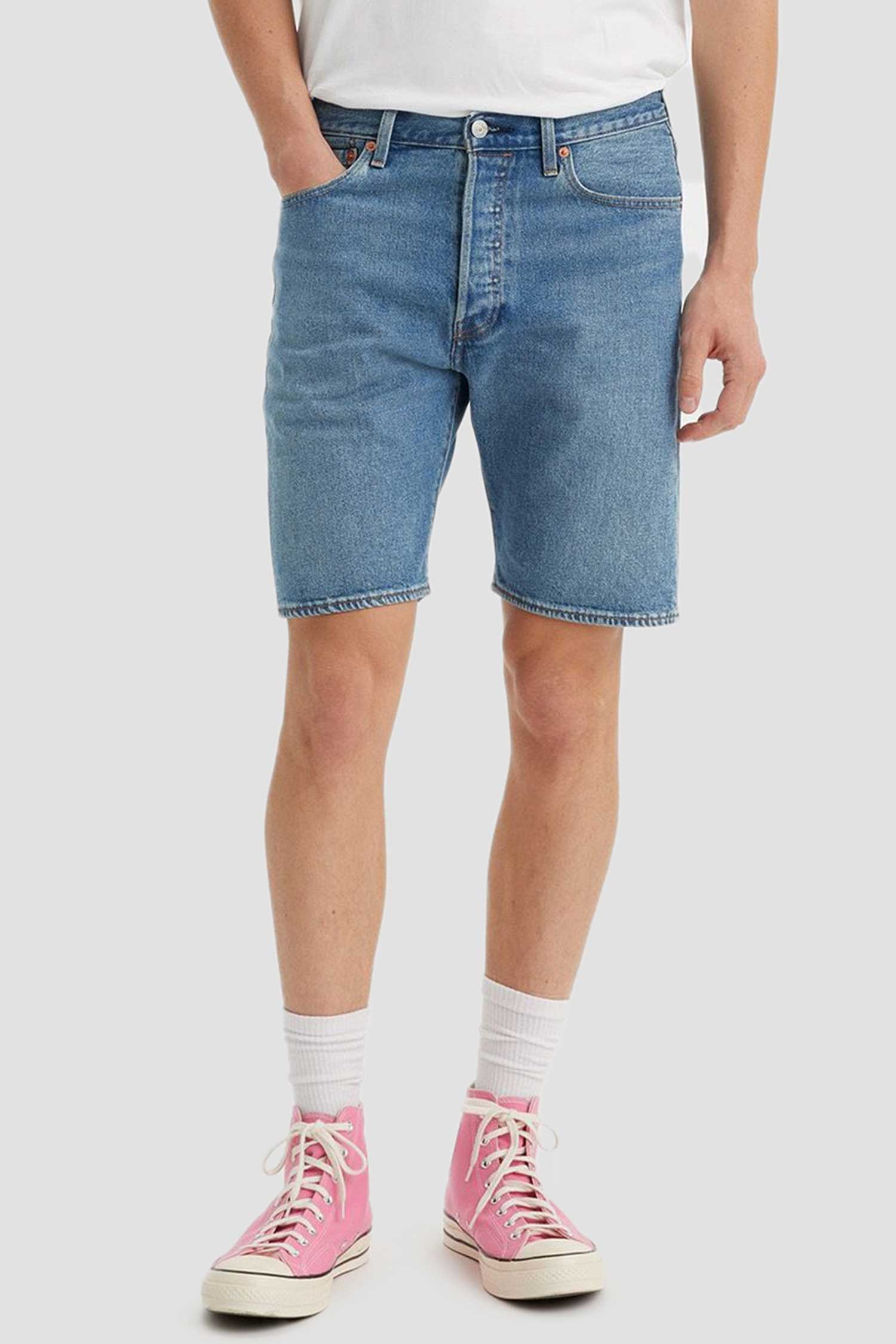 Мужские синие джинсовые шорты 501® Levi’s® 36512;0235