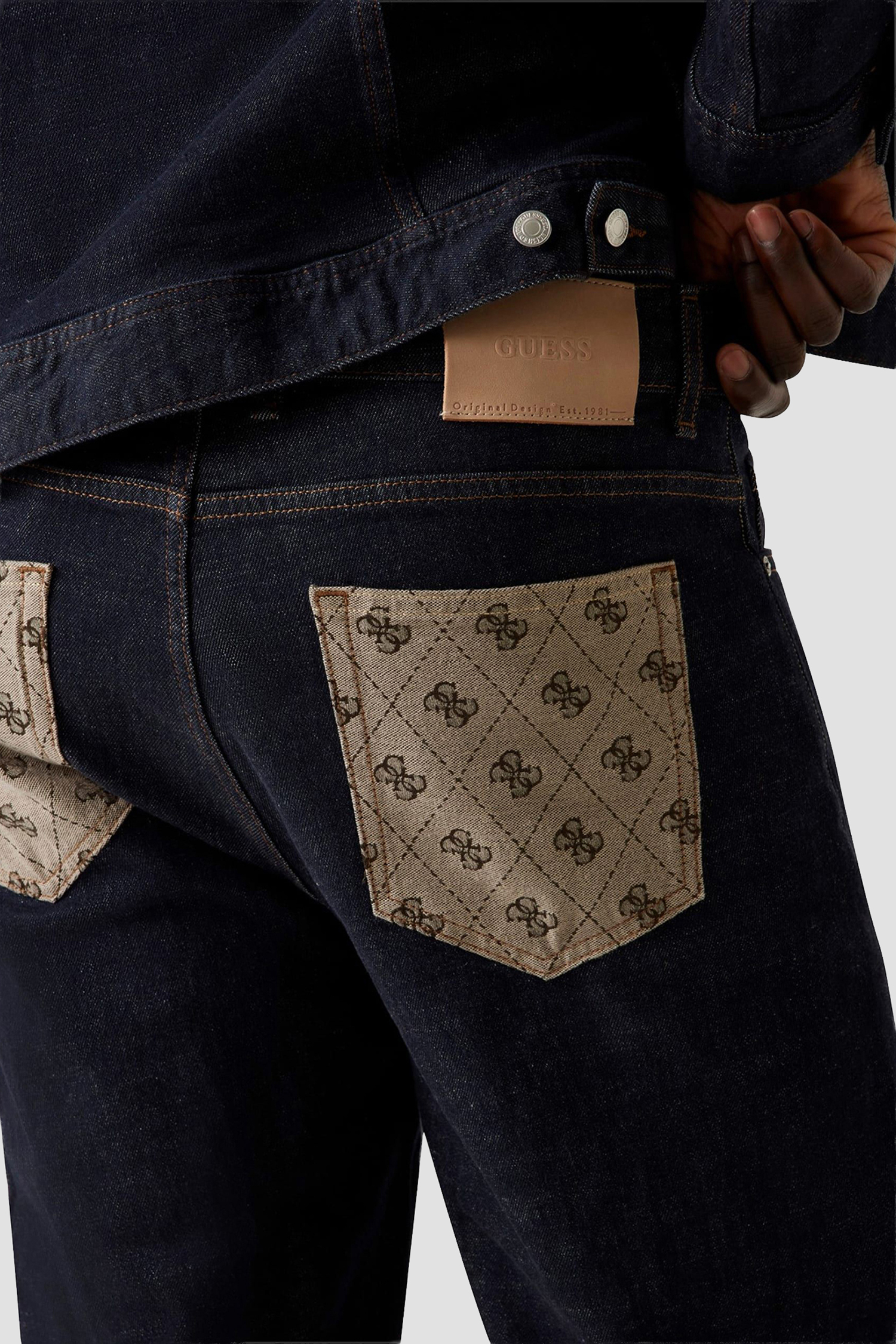 Чоловічі темно-сині джинси Guess M5YA82.D5QC2;SHMN