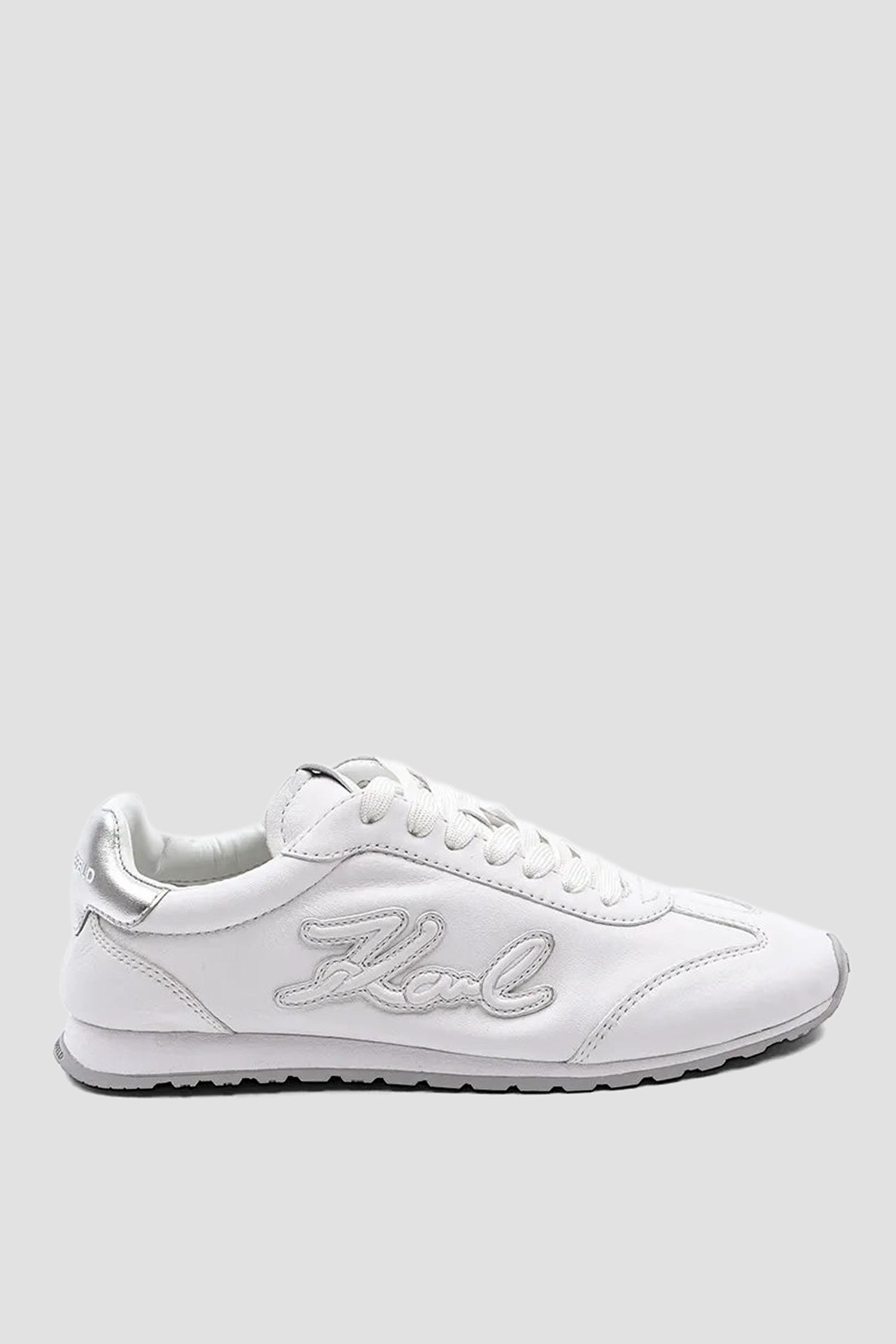 Жіночі білі шкіряні кросівки Karl Lagerfeld KL65911A;011