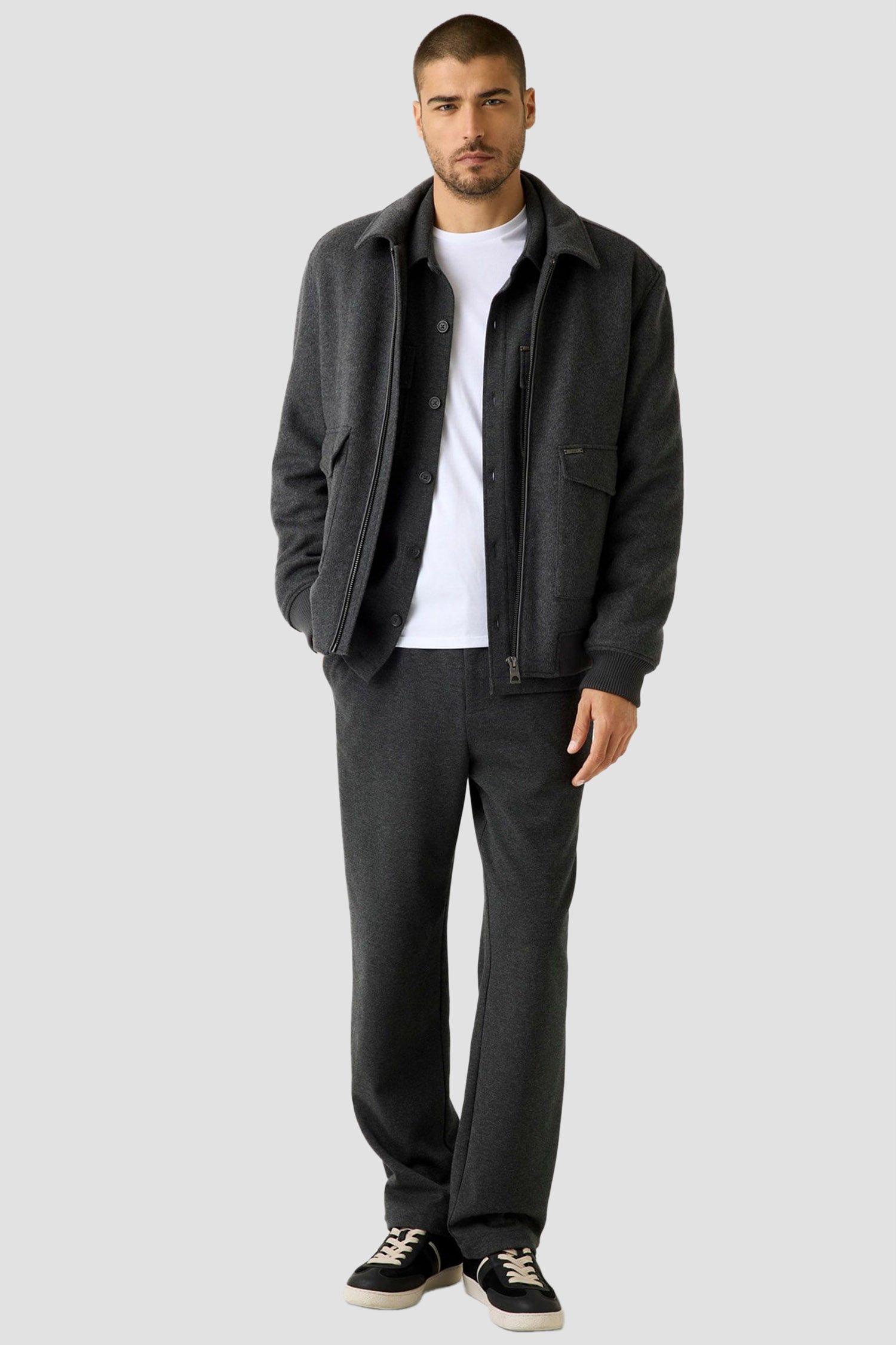 Чоловічі темно-сірі брюки Guess M5BB72.K0801;JTMU