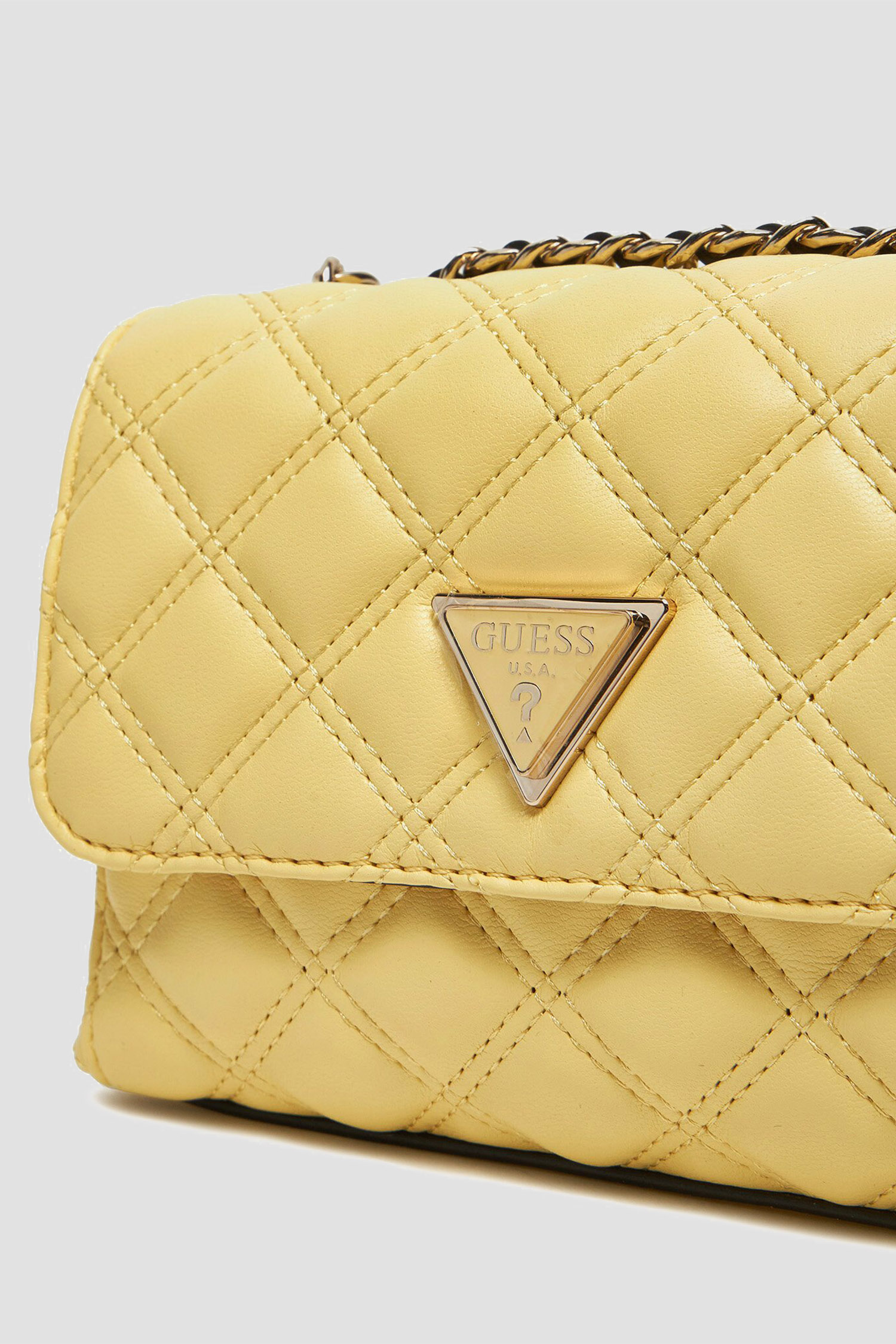 Женская желтая сумка Guess HWQG87.48740;DAI