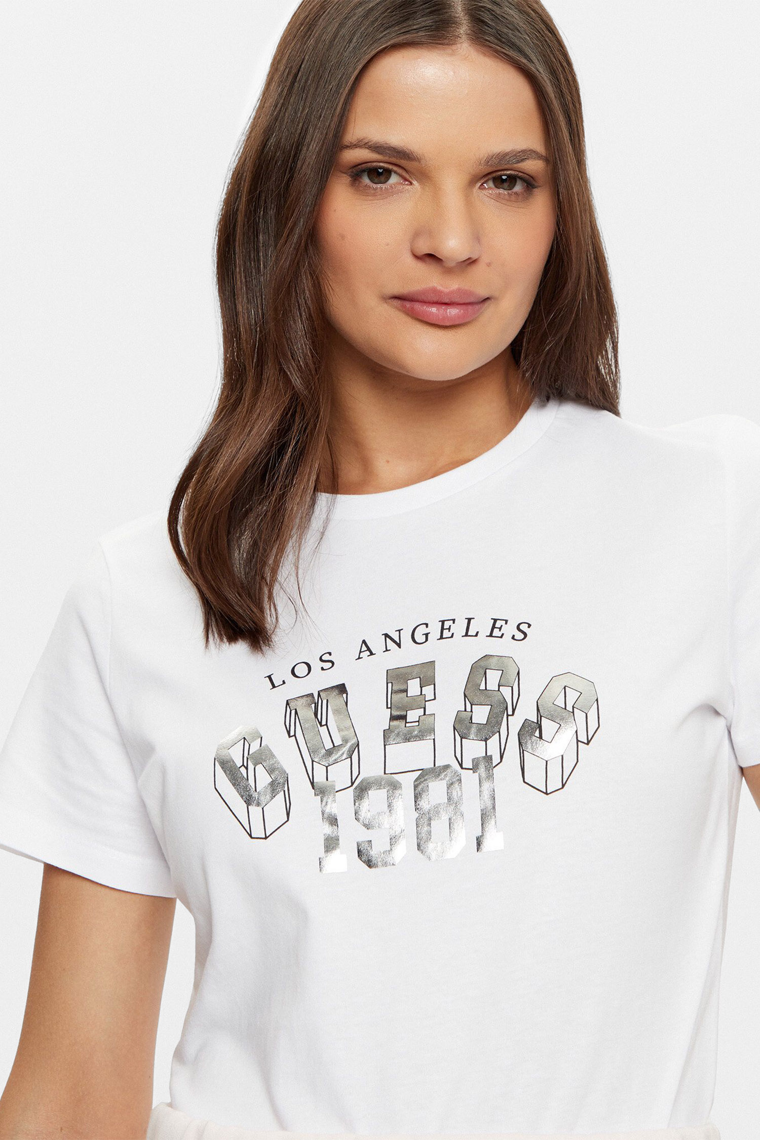 Женская белая футболка Guess V5RI06.I3Z14;G011