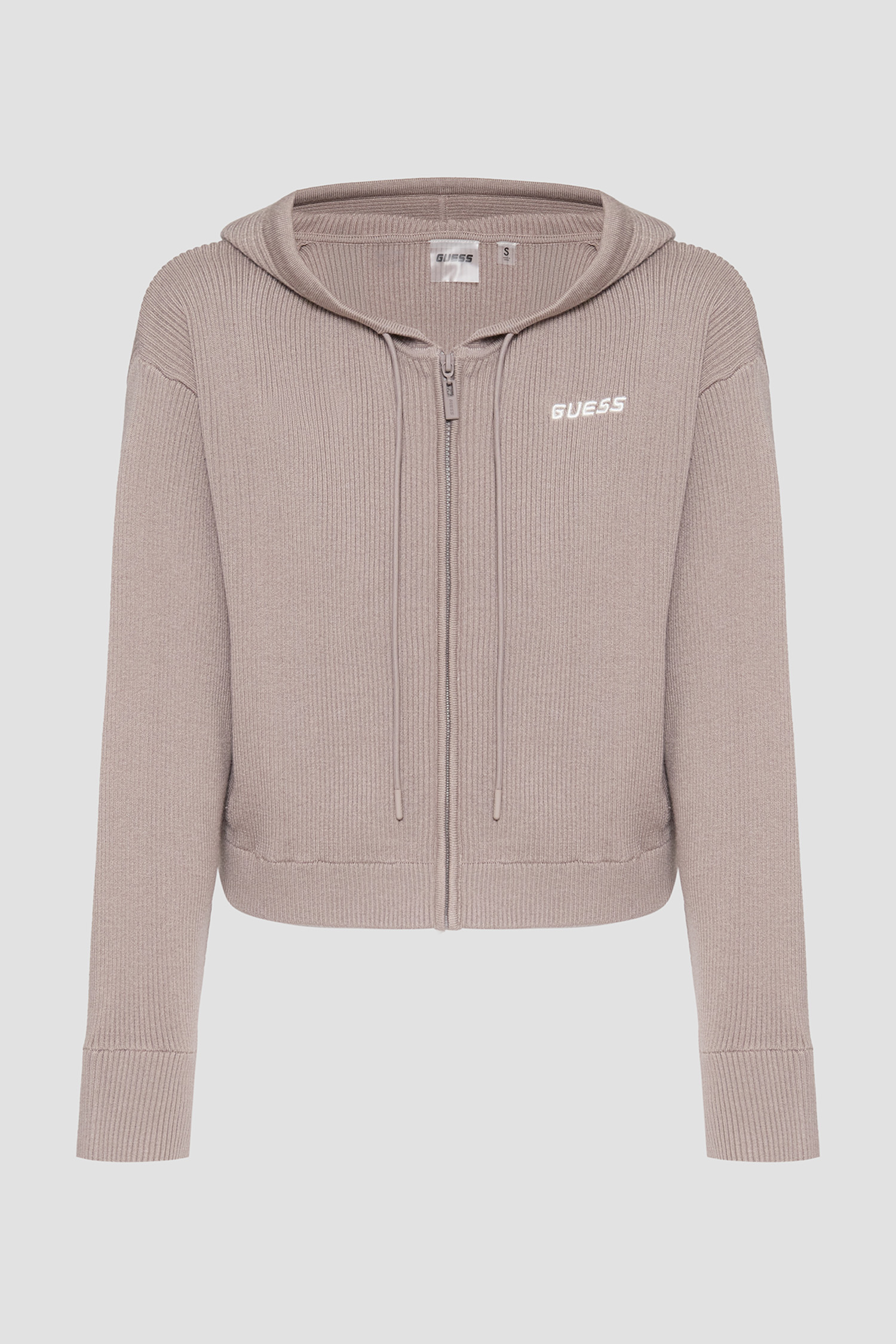 Жіноча сіра кофта на блискавці Guess V5BR05.Z3JD2;G9L3