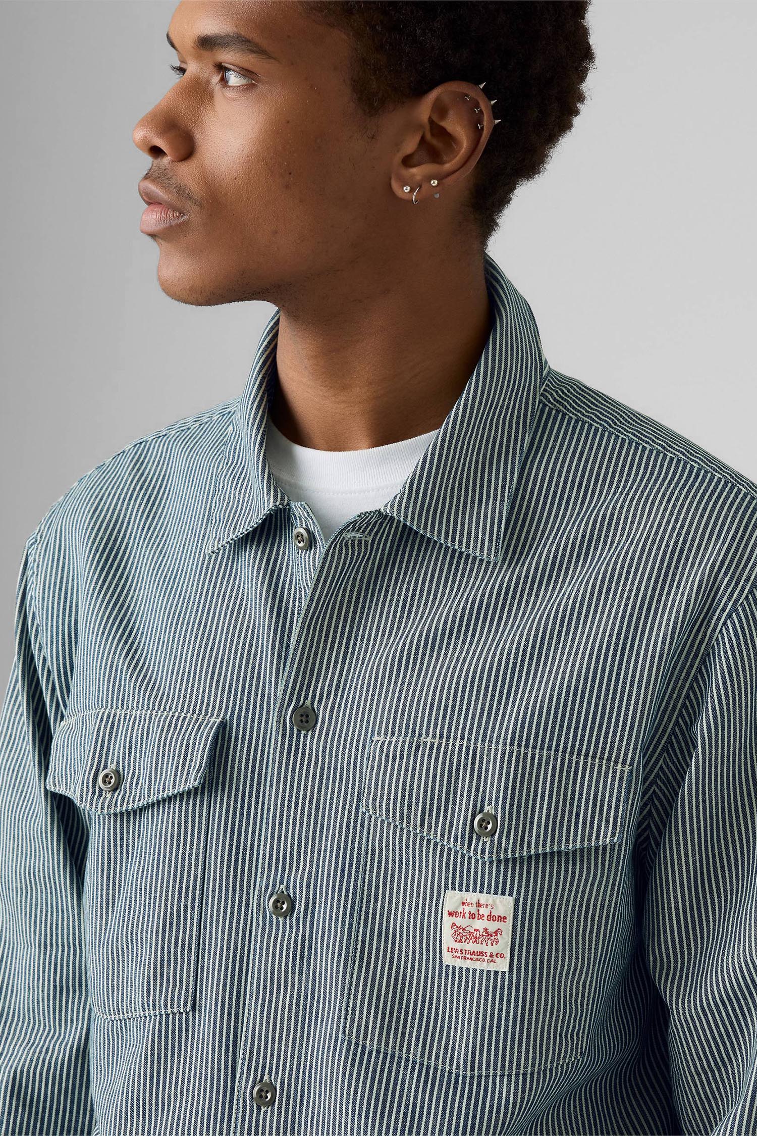 Мужская рубашка в полоску Levi’s® 003O2;0005