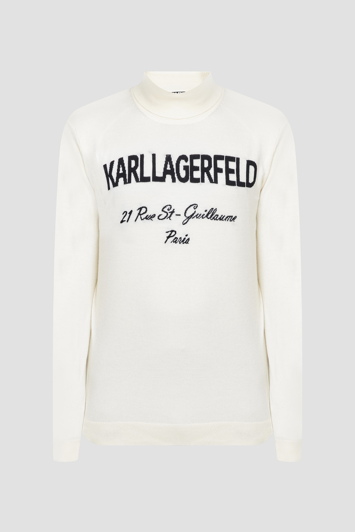 Чоловічий білий вовняний гольф Karl Lagerfeld 534399.655020;89