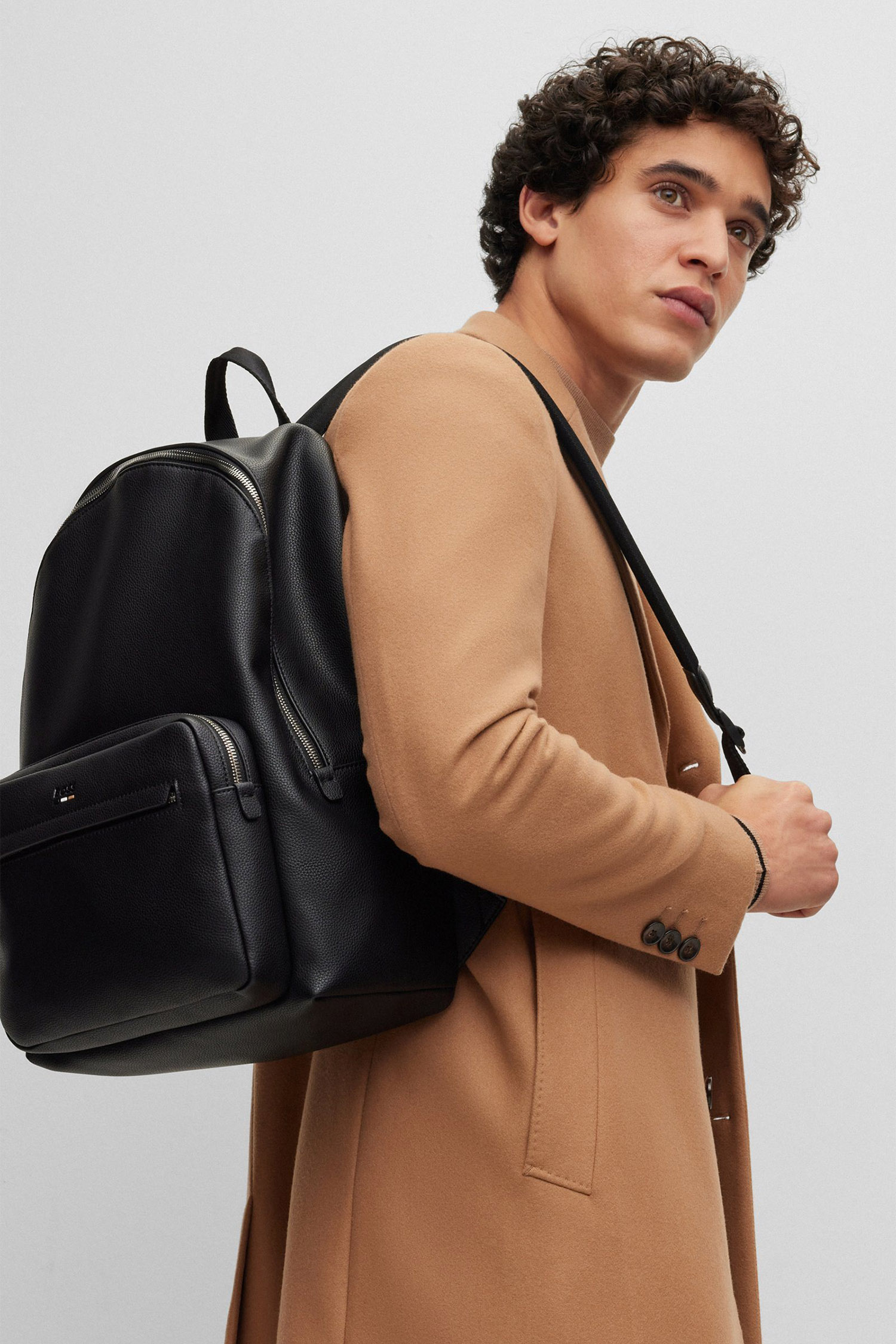 Чоловічий чорний рюкзак BOSS 50490864;001