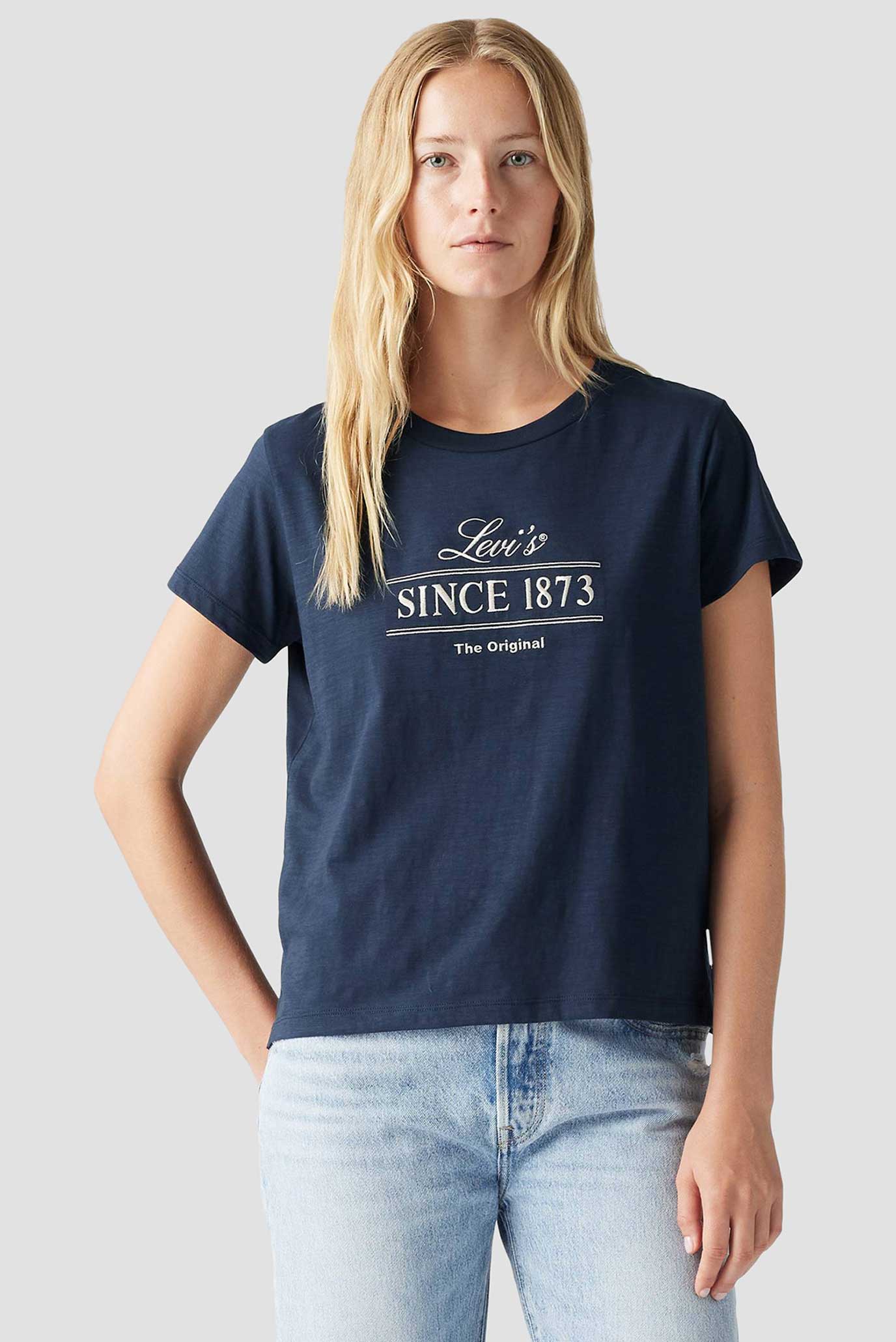 Женская темно-синяя футболка Levi’s® A8804;0038