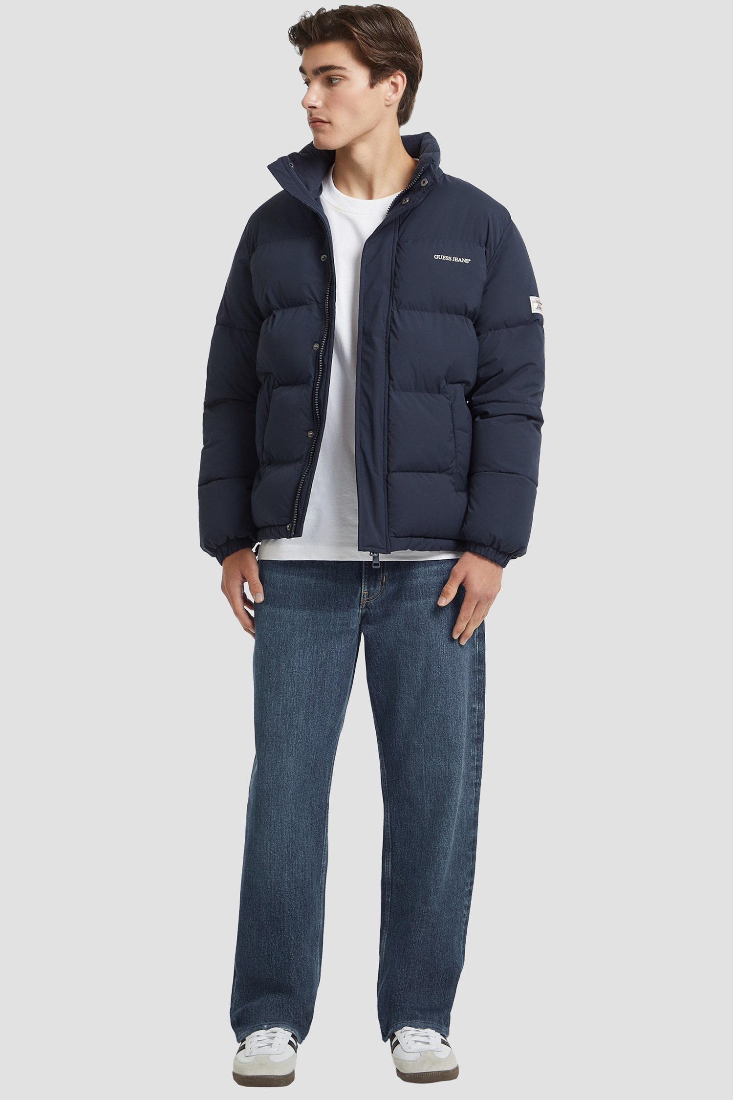 Мужская темно-синяя куртка Guess Jeans M4BL20.WGII2;A71W