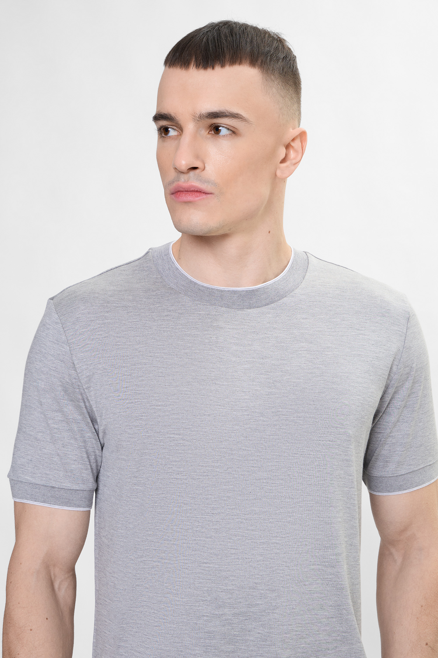 Чоловіча сіра футболка BOSS 50554827;041