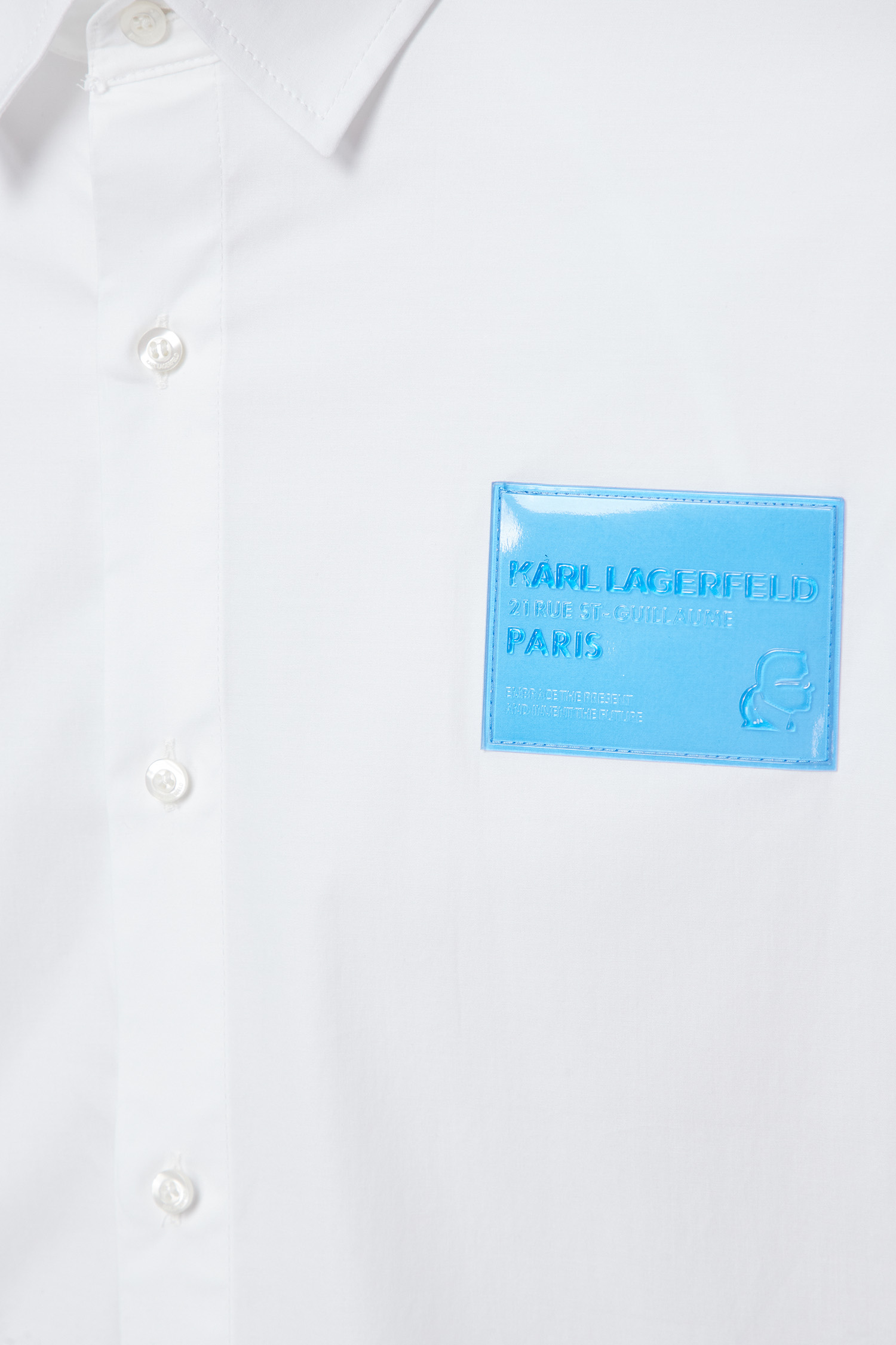 Мужская белая рубашка Karl Lagerfeld 532600.605933;10