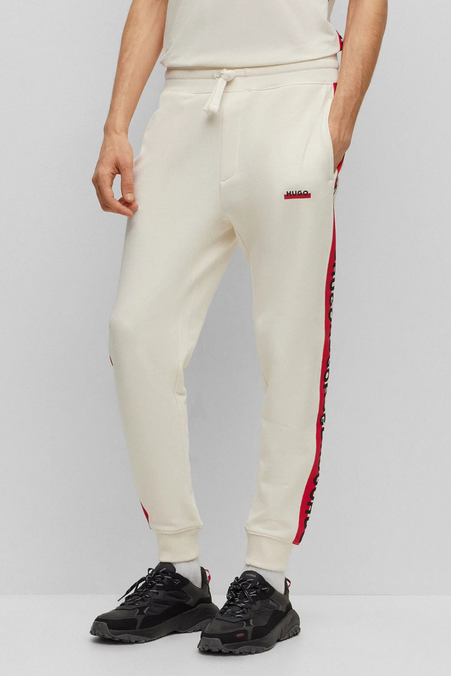 Мужские белые спортивные брюки HUGO 50492975;118