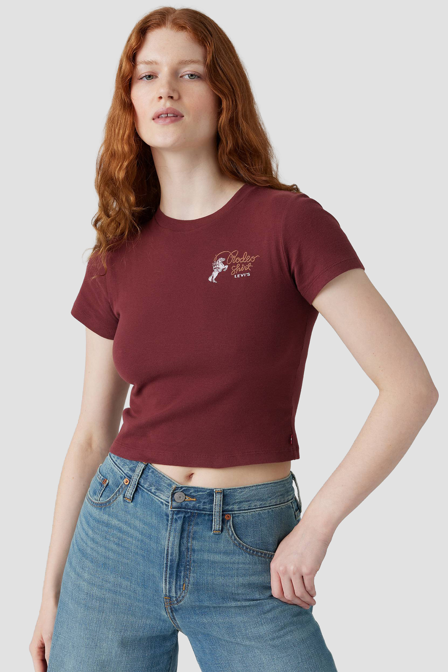Жіноча бордова футболка Levi’s® A8798;0070