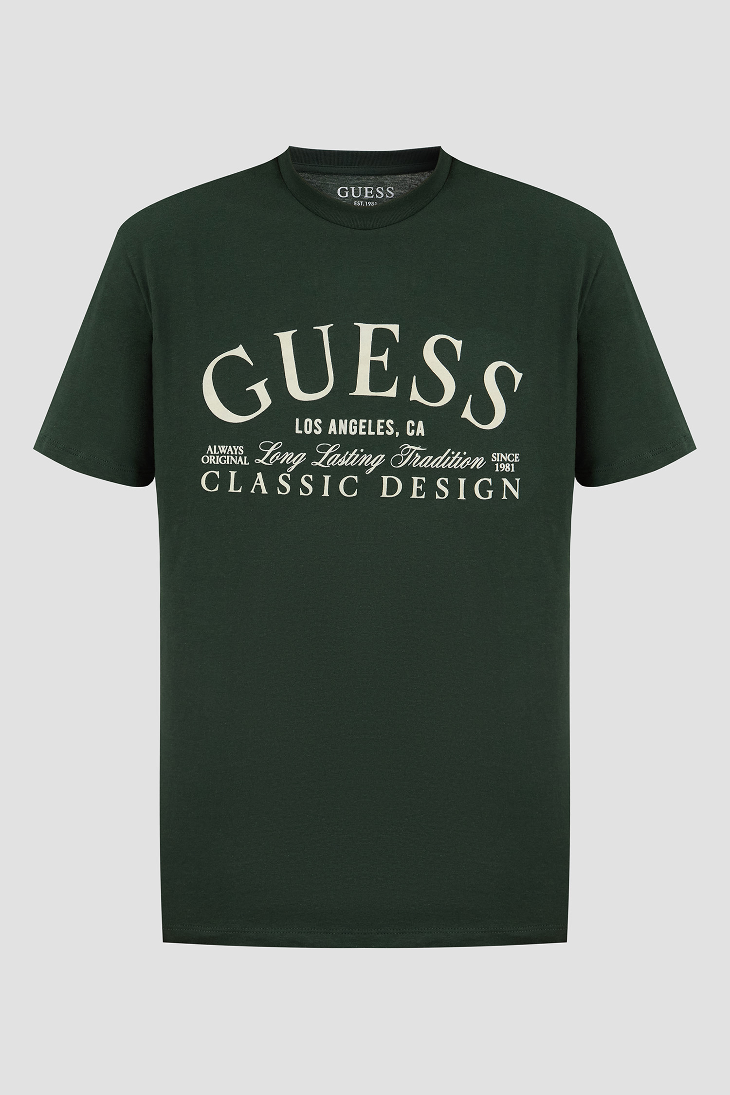 Мужская зеленая футболка Guess M5RI43.K9RM1;G8N1