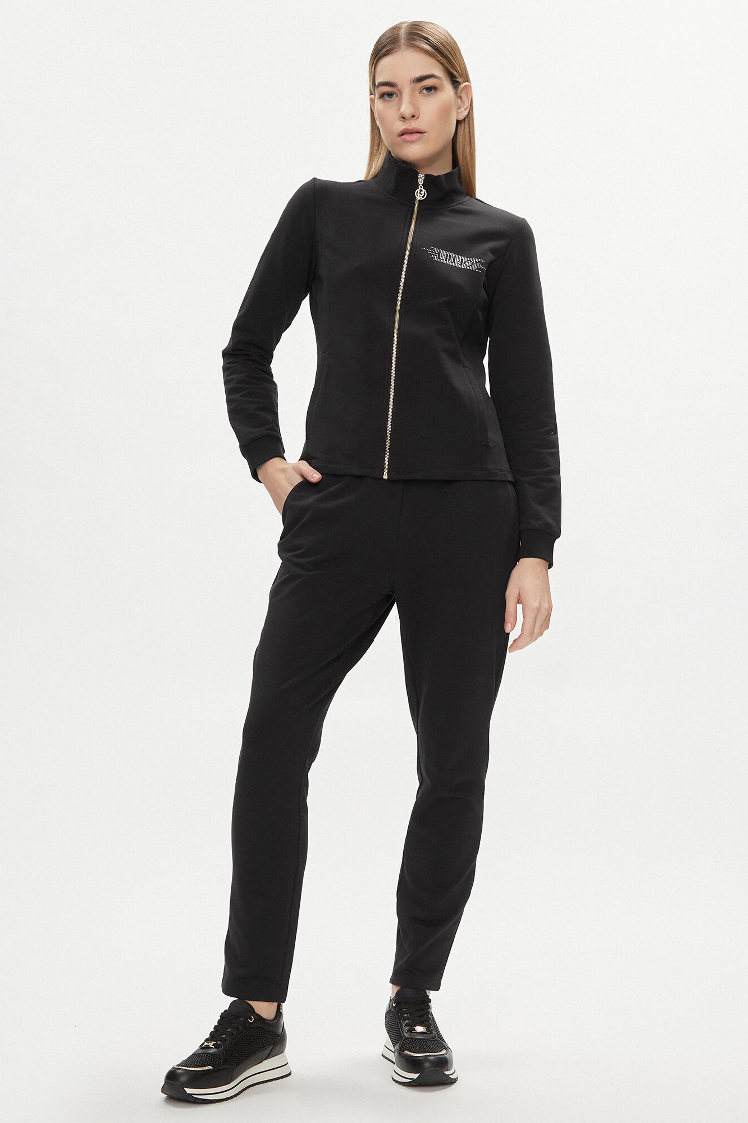 Женский черный спортивный костюм (кофта, брюки) Liu Jo TA4260.FS090;22222