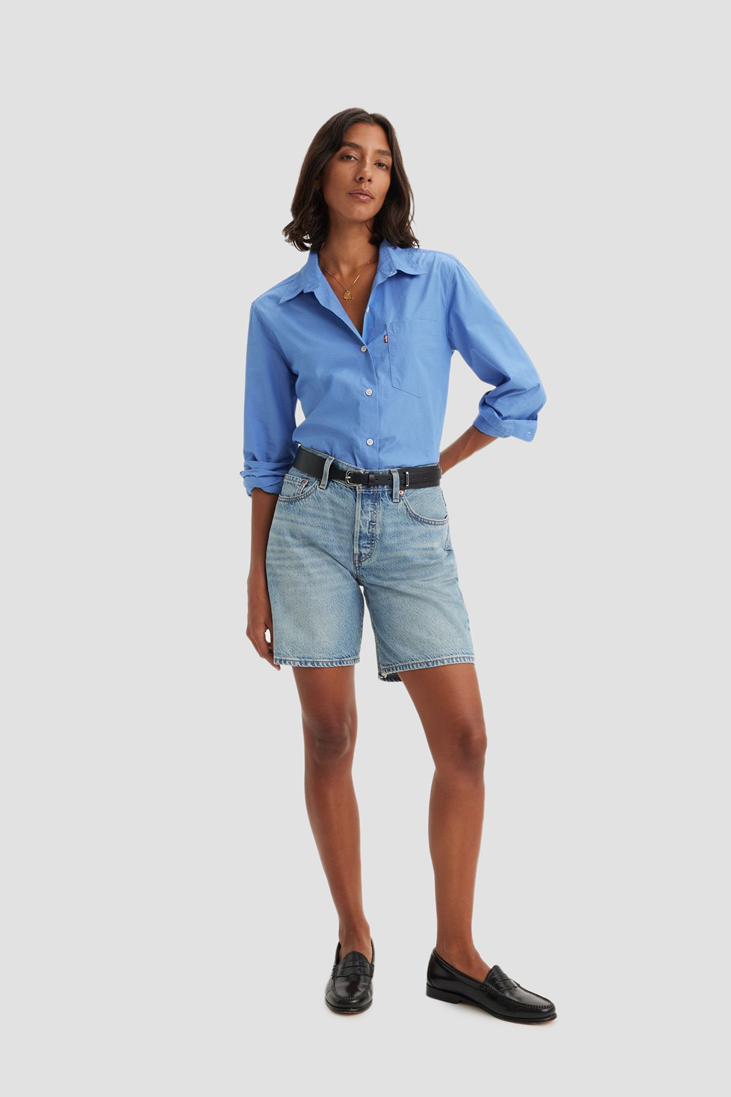 Жіночі блакитні джинсові шорти 501® '90s Lightweight Levi’s® A8433;0001