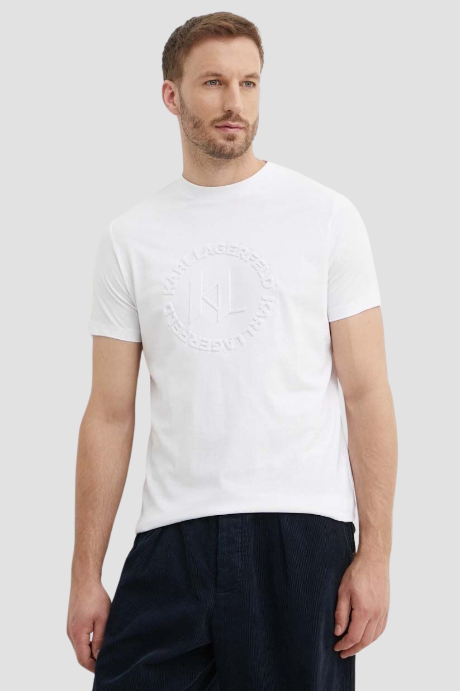 Чоловіча біла футболка Karl Lagerfeld 543225.755401;10