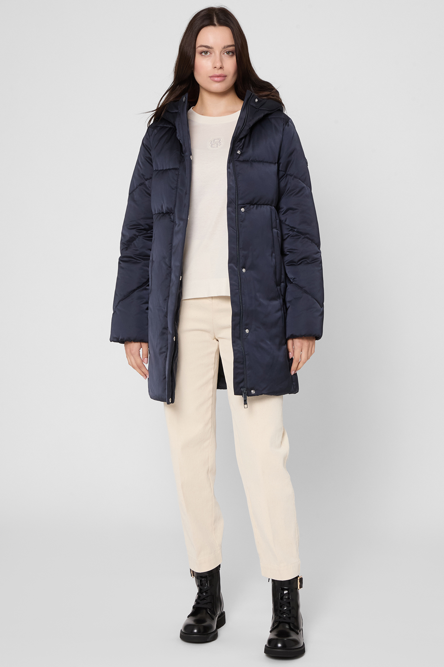 Женская темно-синяя куртка BOSS 50546834;404