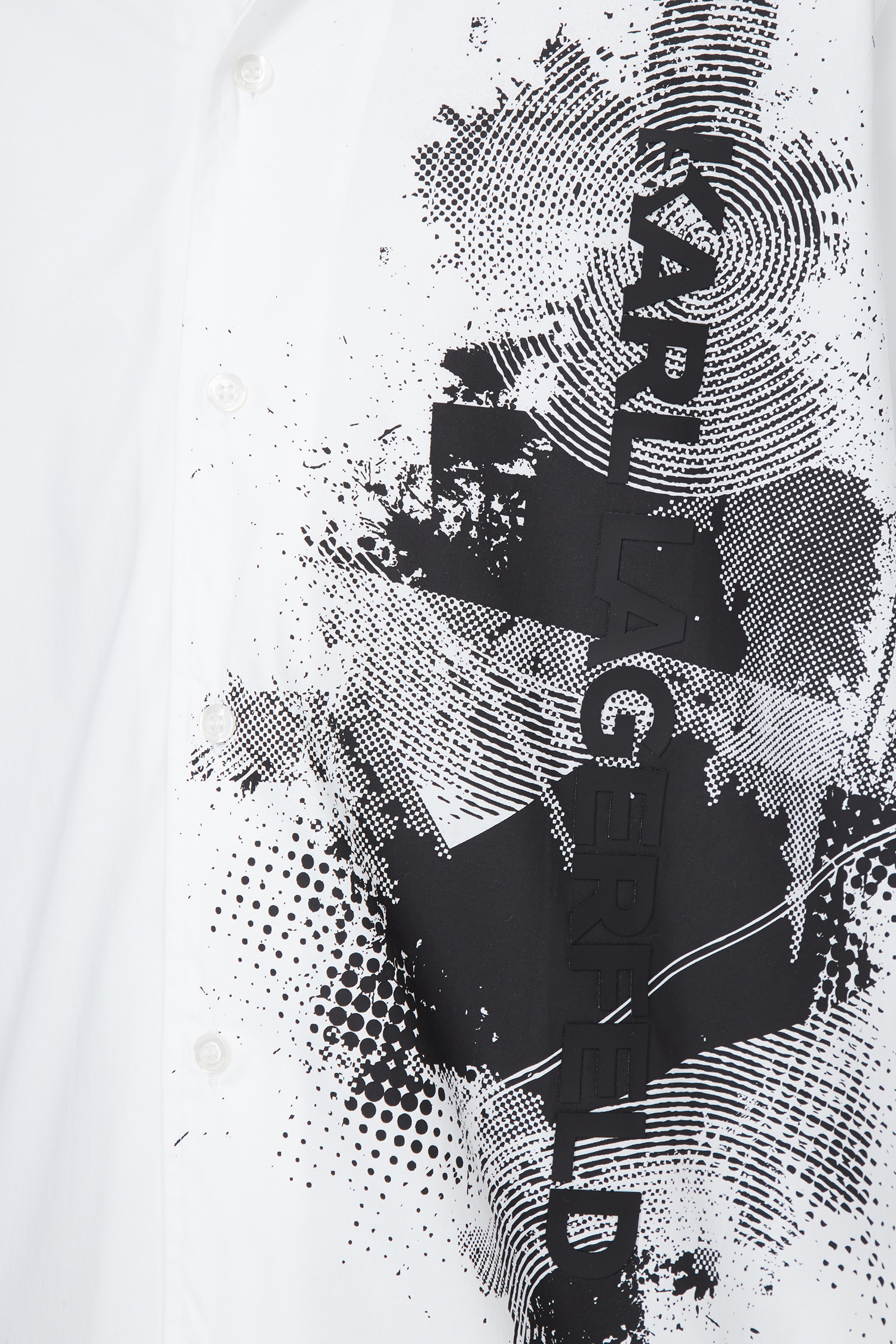 Мужская белая рубашка Karl Lagerfeld 542600.605942;10