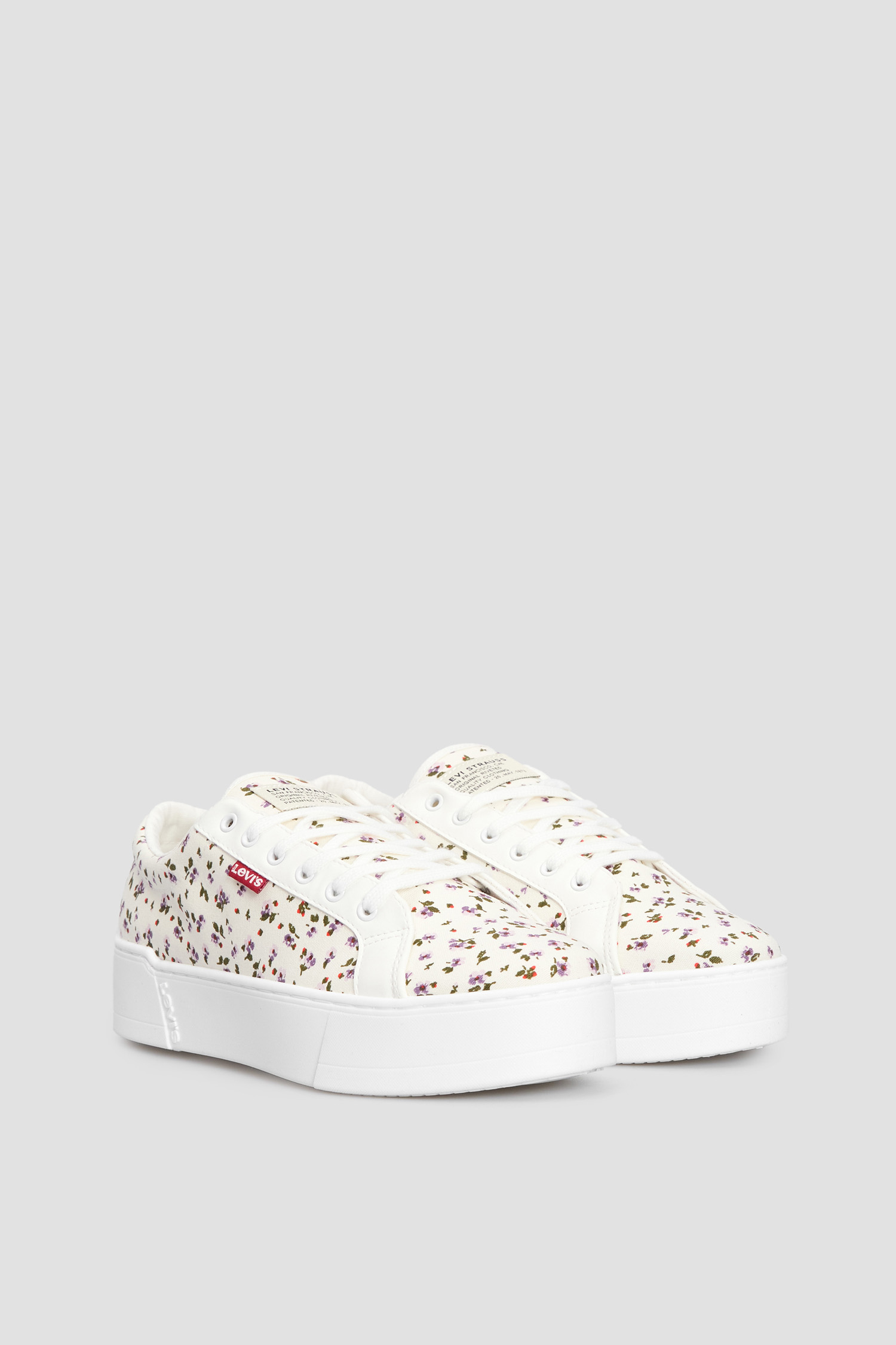Женские белые кеды с узором Levi’s® 234188;593.51