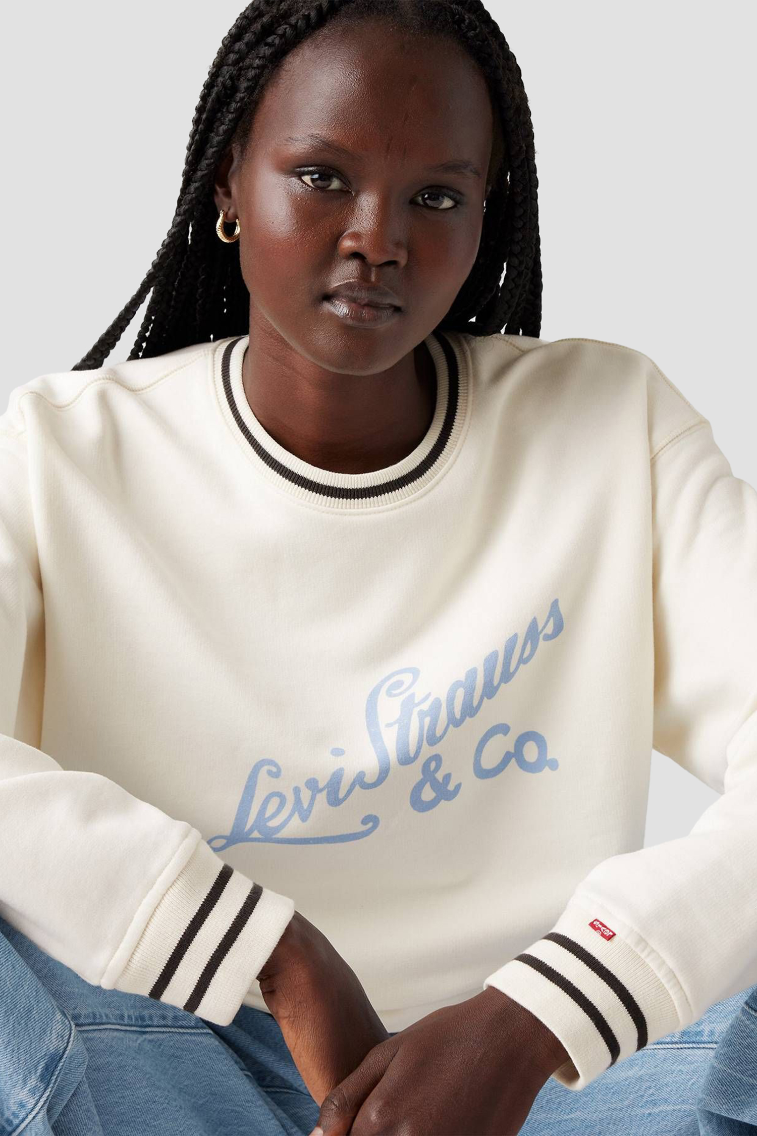 Женский белый свитшот Levi’s® 0002L;0001