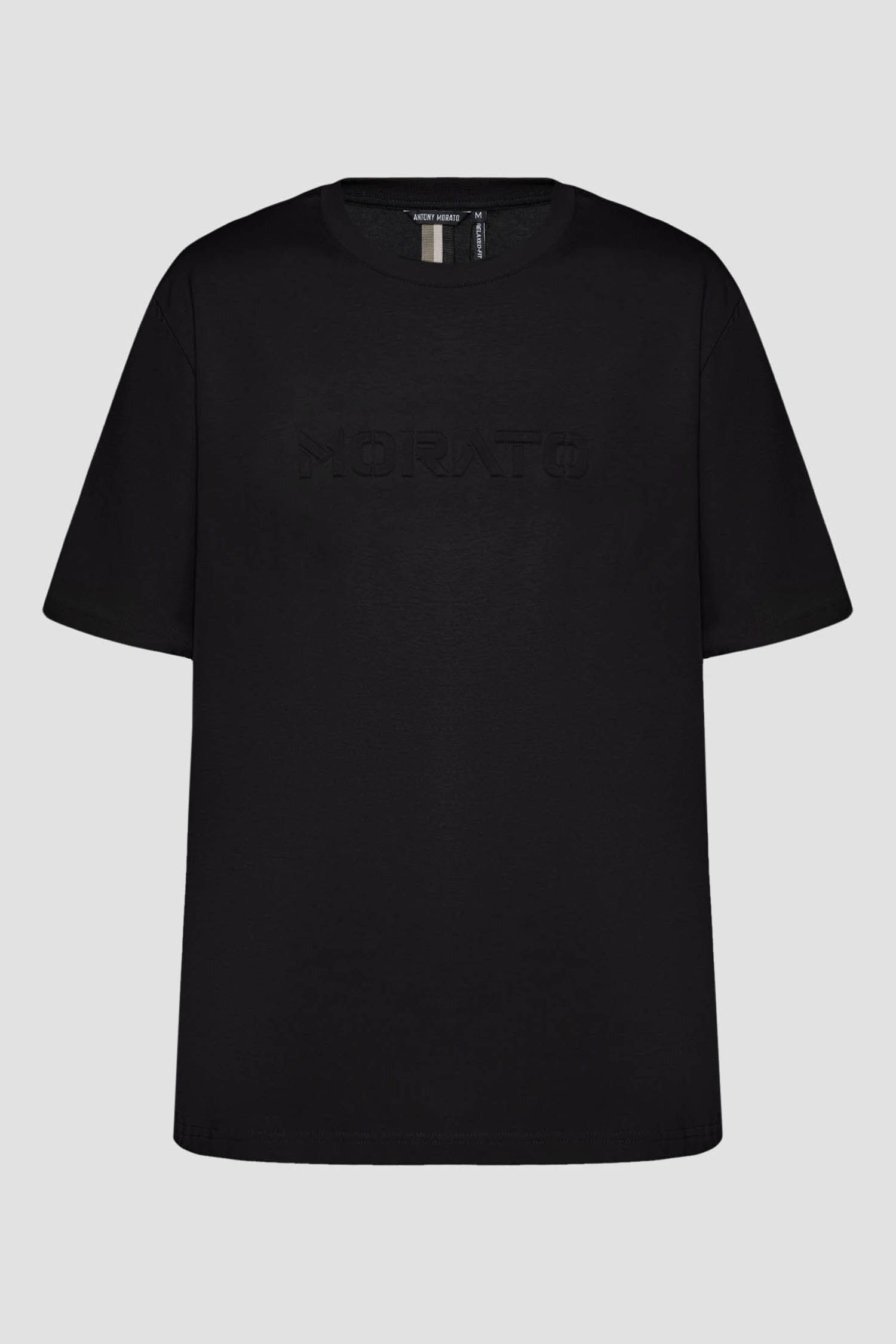 Чоловіча чорна футболка Antony Morato MMKS02559.FA100240;9000