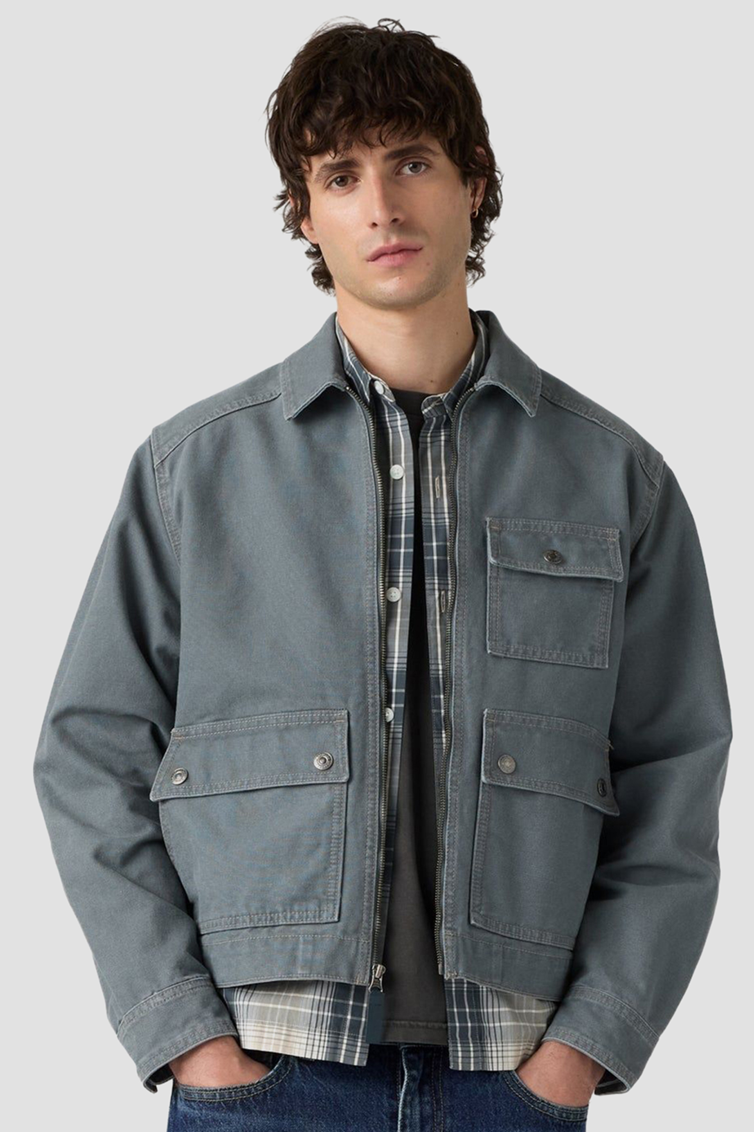 Мужская голубая джинсовая куртка Levi’s® 007RZ;0001