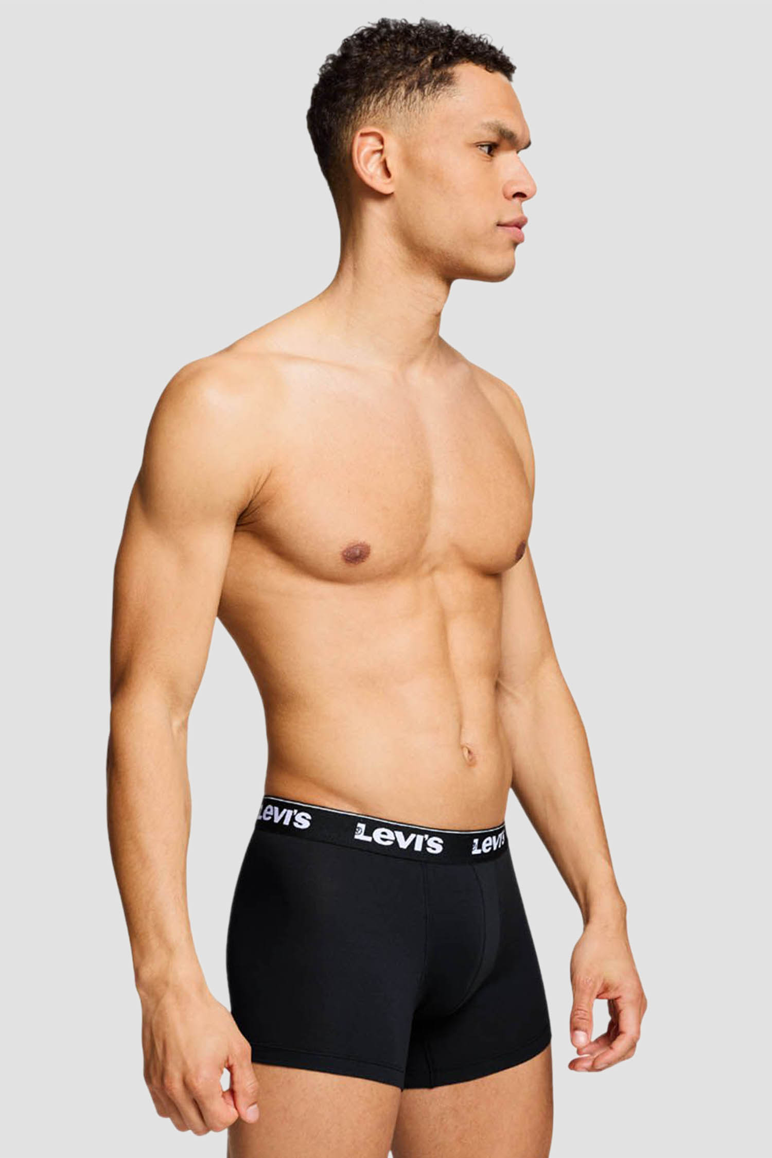 Мужские черные боксеры (3 шт) Levi’s® 701236673;001