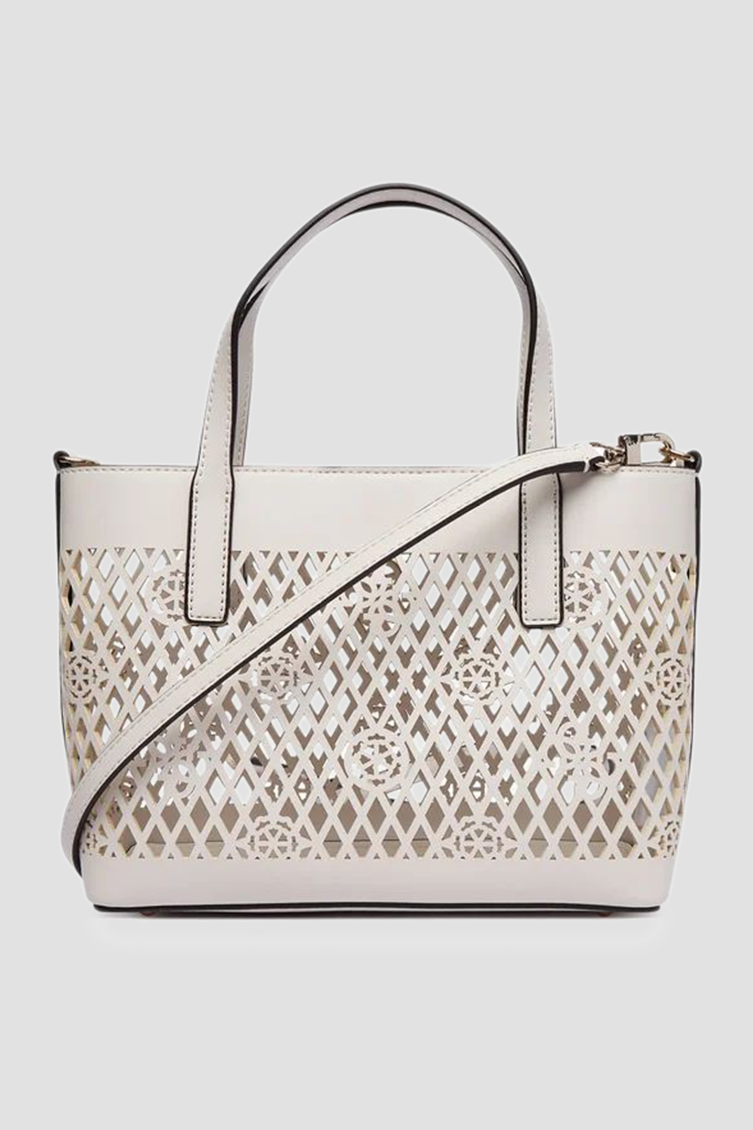 Женская белая сумка Guess HWPG99.11750;OFF