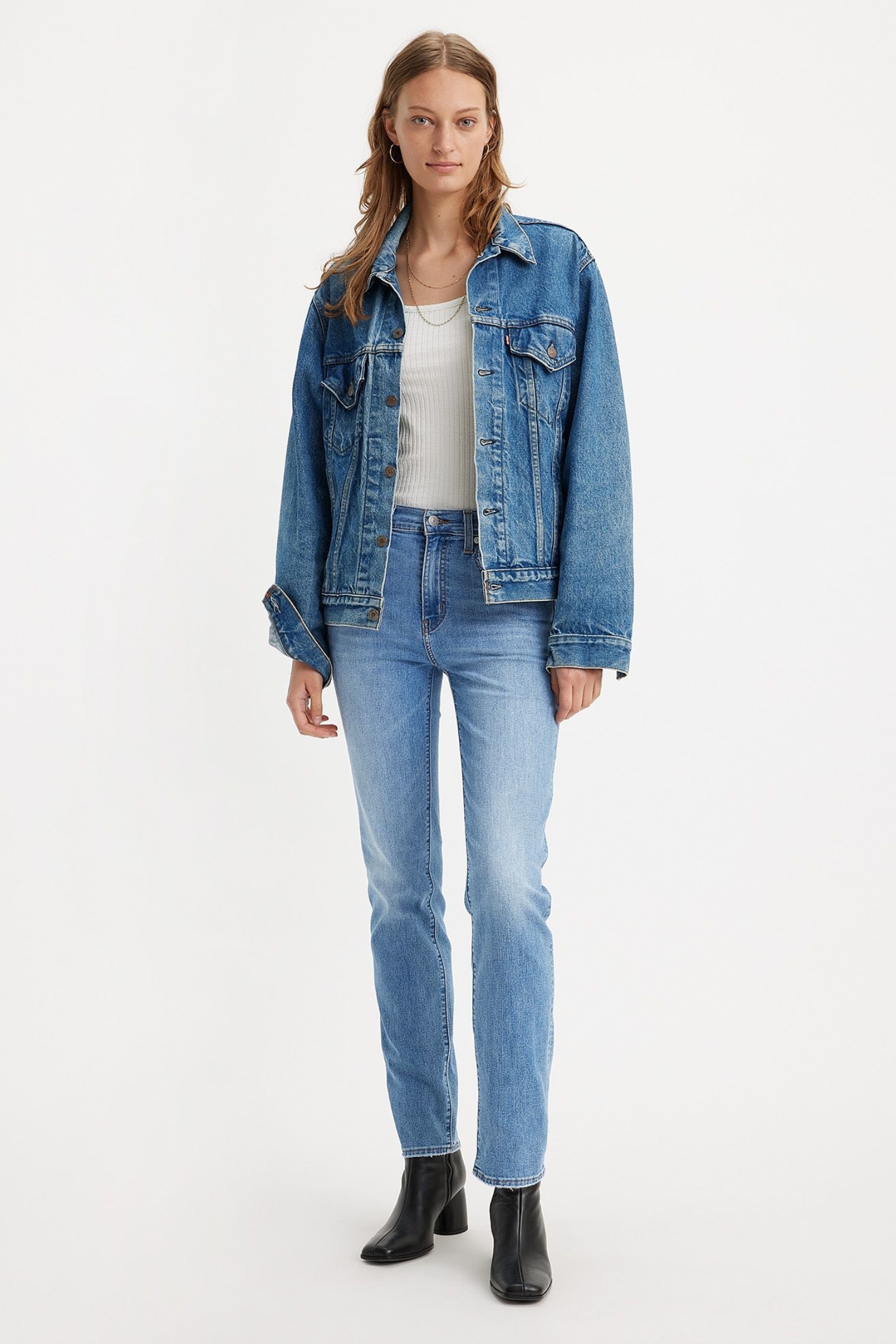 Женские голубые джинсы 724® High Rise Straight Levi’s® 18883;0269