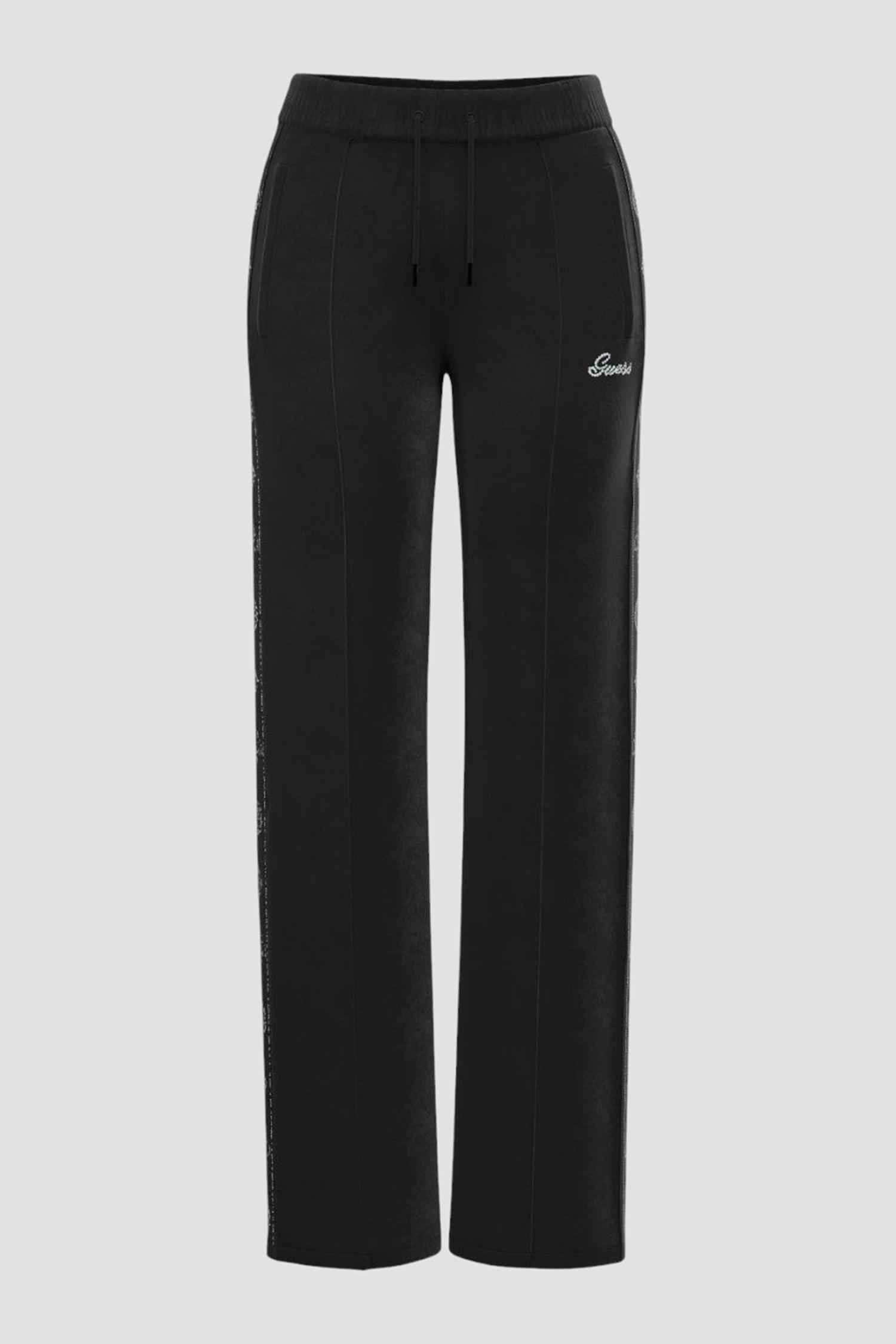 Жіночі чорні спортивні штани Guess V6BB10.K6303;JBLK