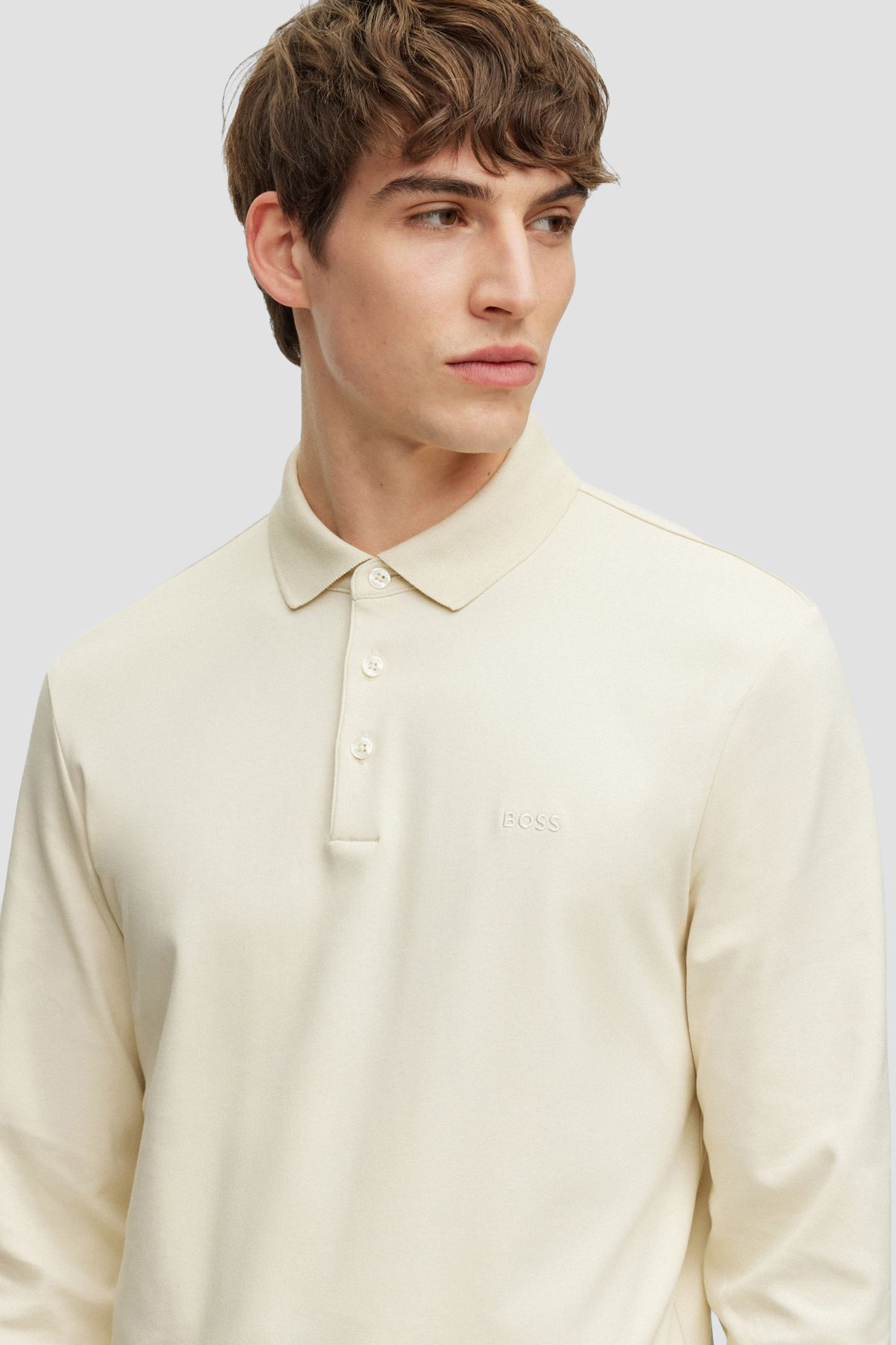 Чоловіче бежеве поло BOSS 50468392;131