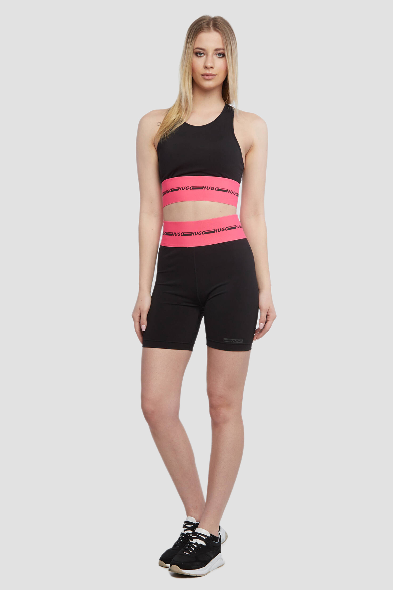 Женские черные спортивные шорты HUGO 50463927;001