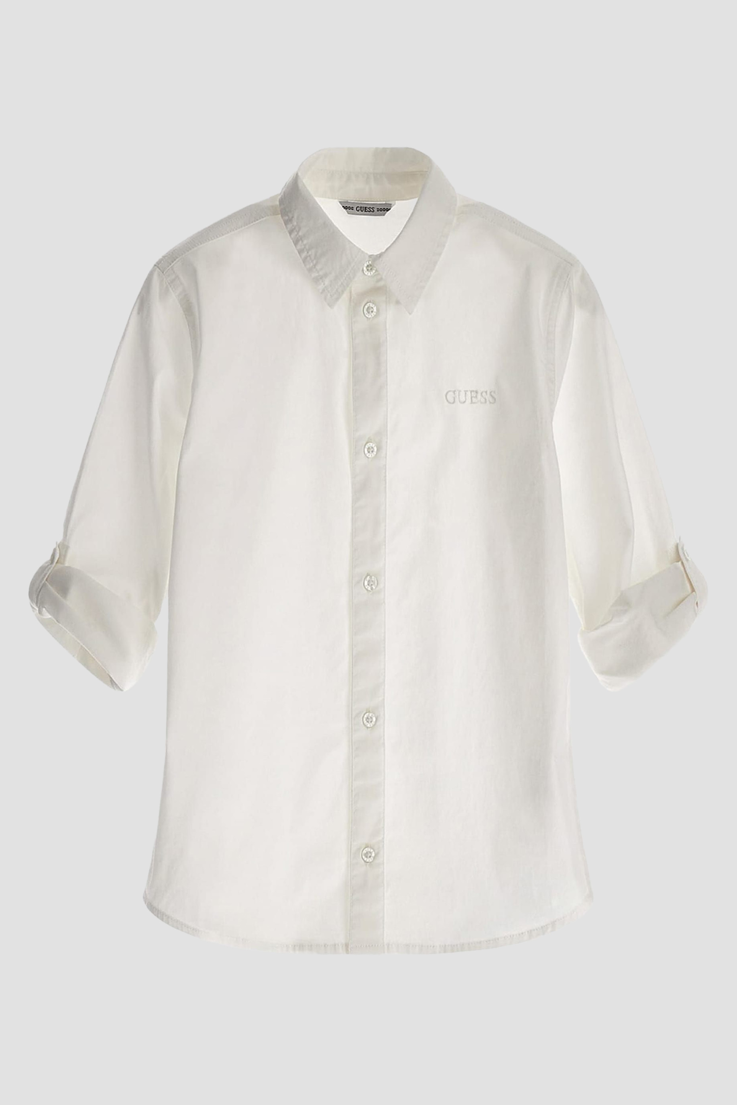 Дитяча біла сорочка Guess Kids L3YH04.WE5W0;G011