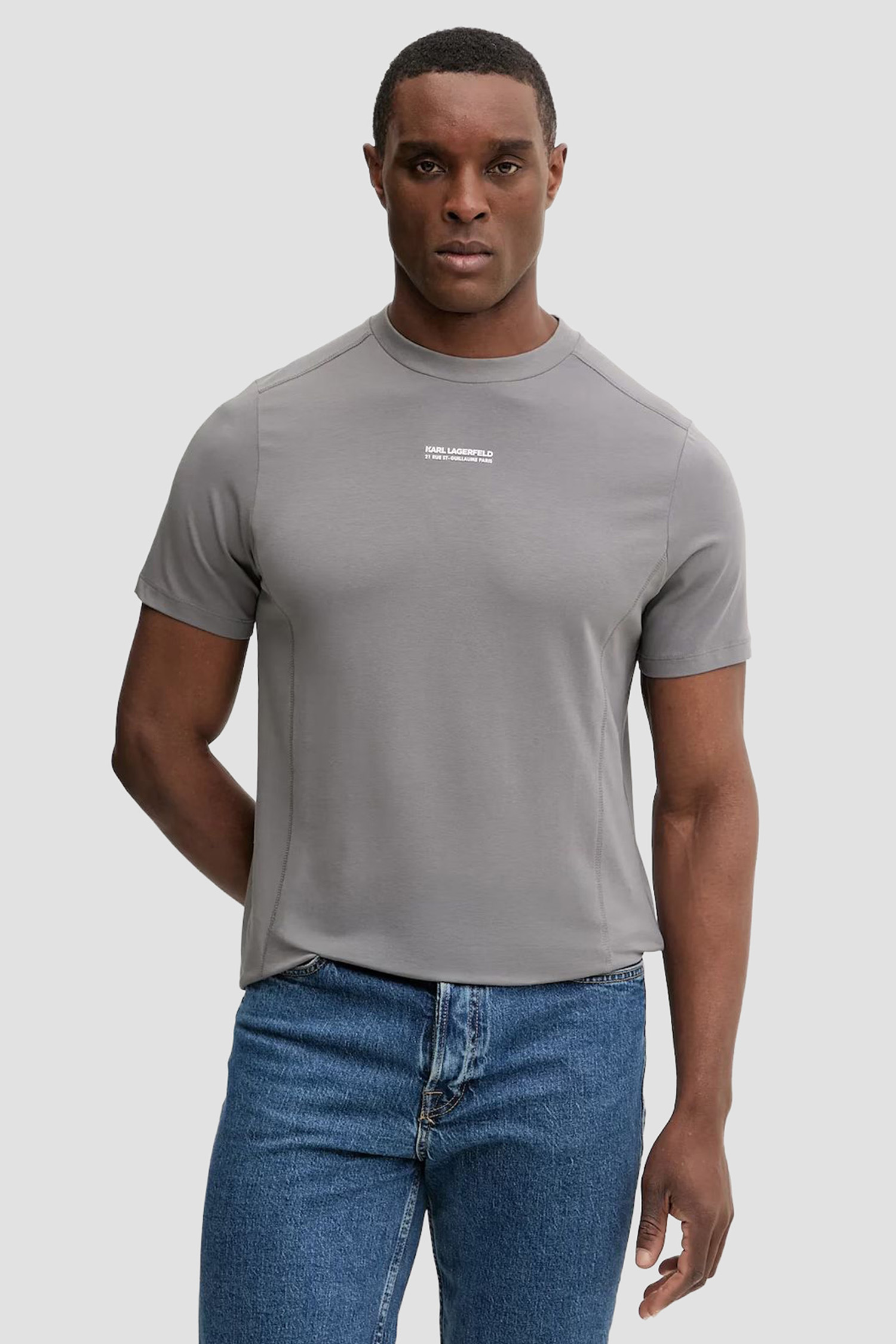 Мужская серая футболка Karl Lagerfeld 561221.755042;940