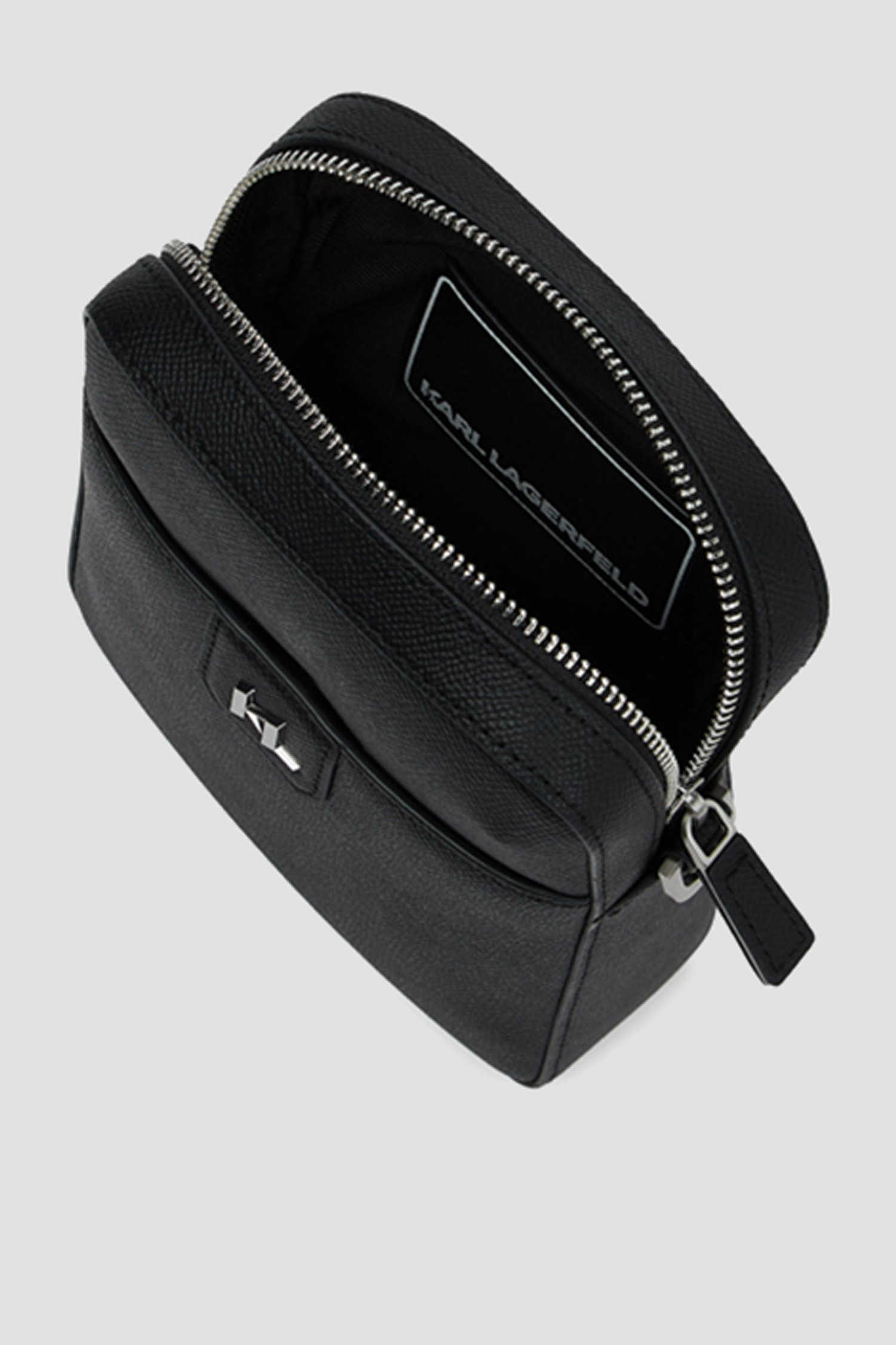 Мужская черная кожаная сумка Karl Lagerfeld B1M30209;999