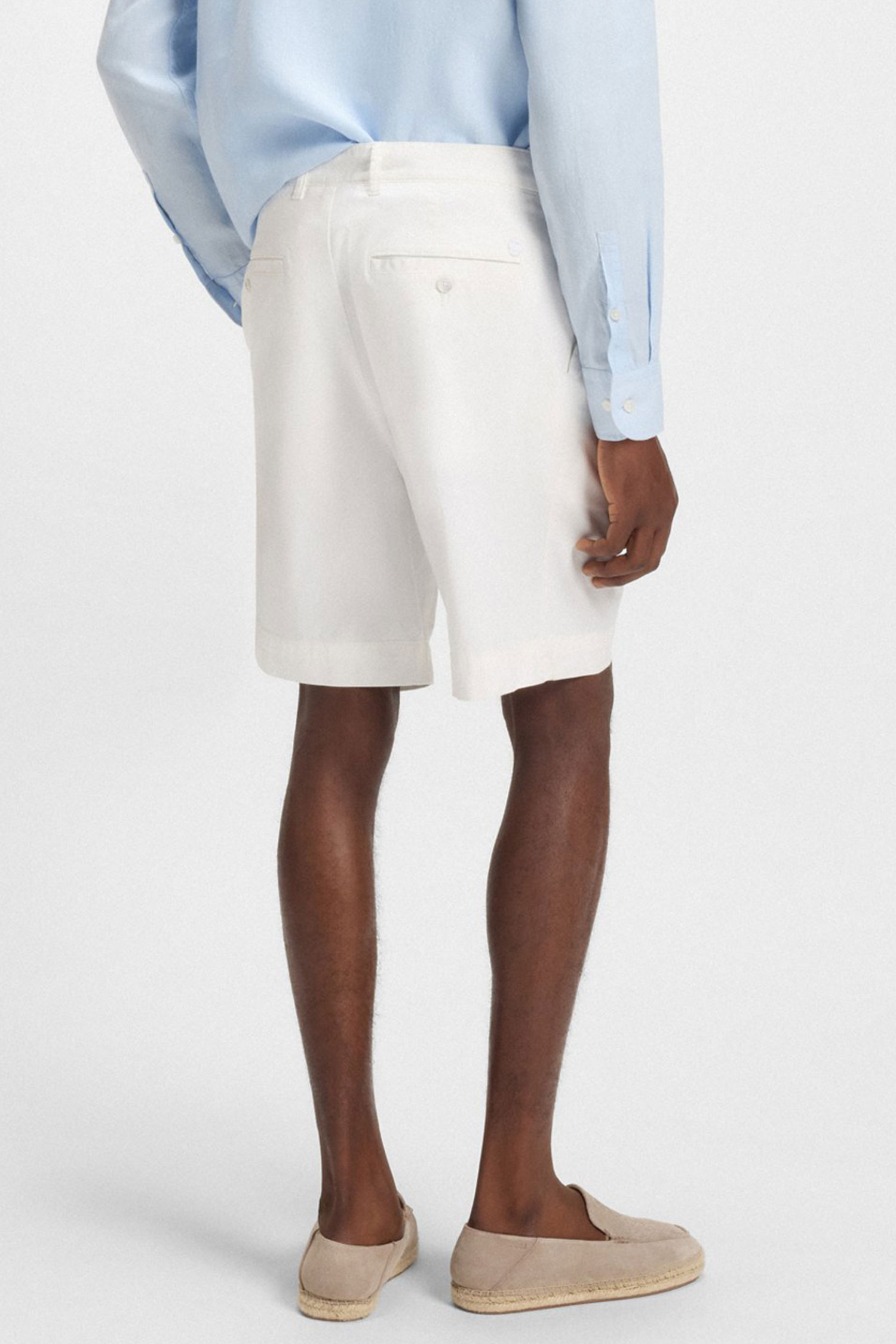 Мужские белые шорты BOSS 50546320;100