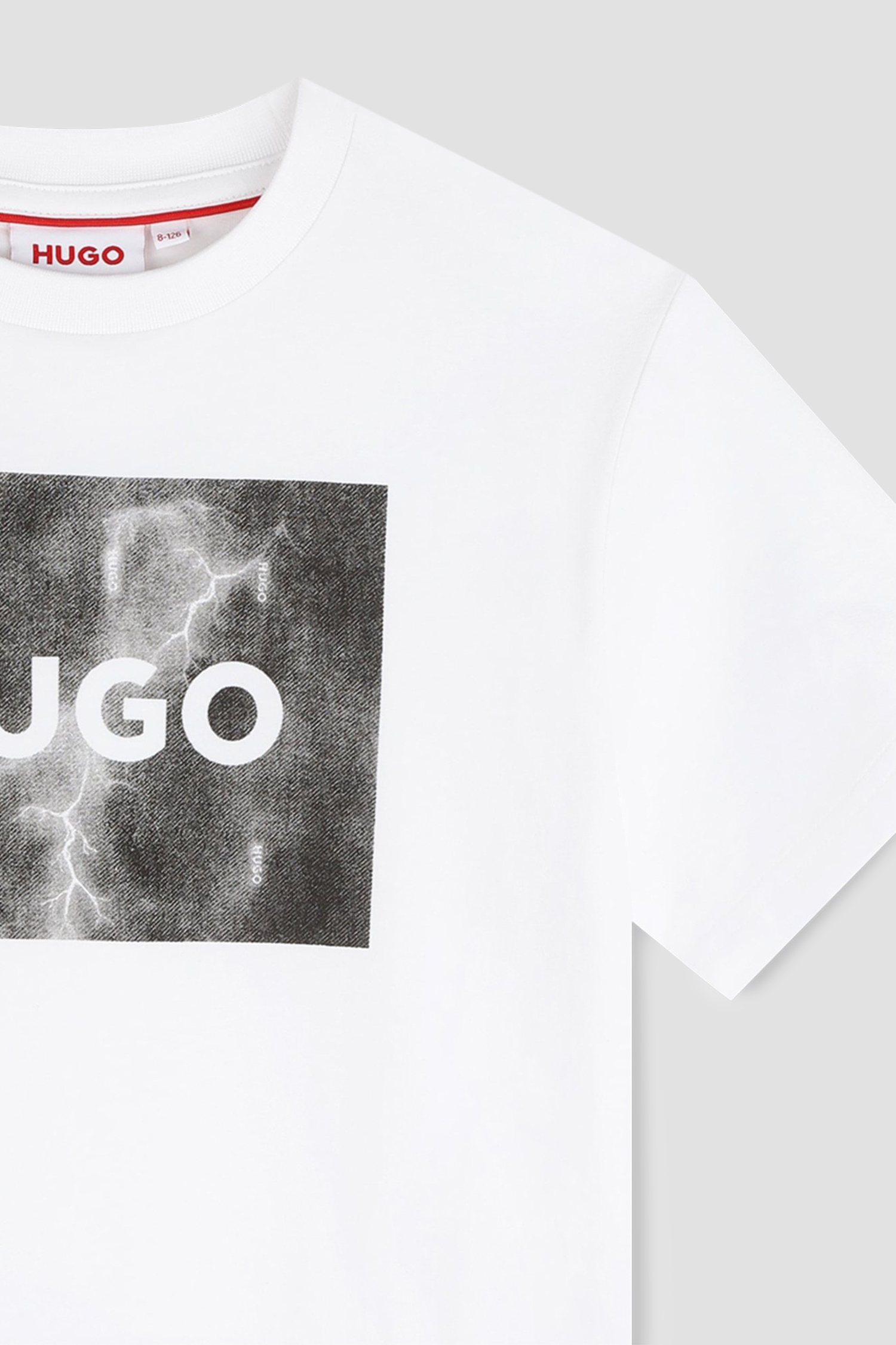 Детская белая футболка HUGO kids G00140;10P