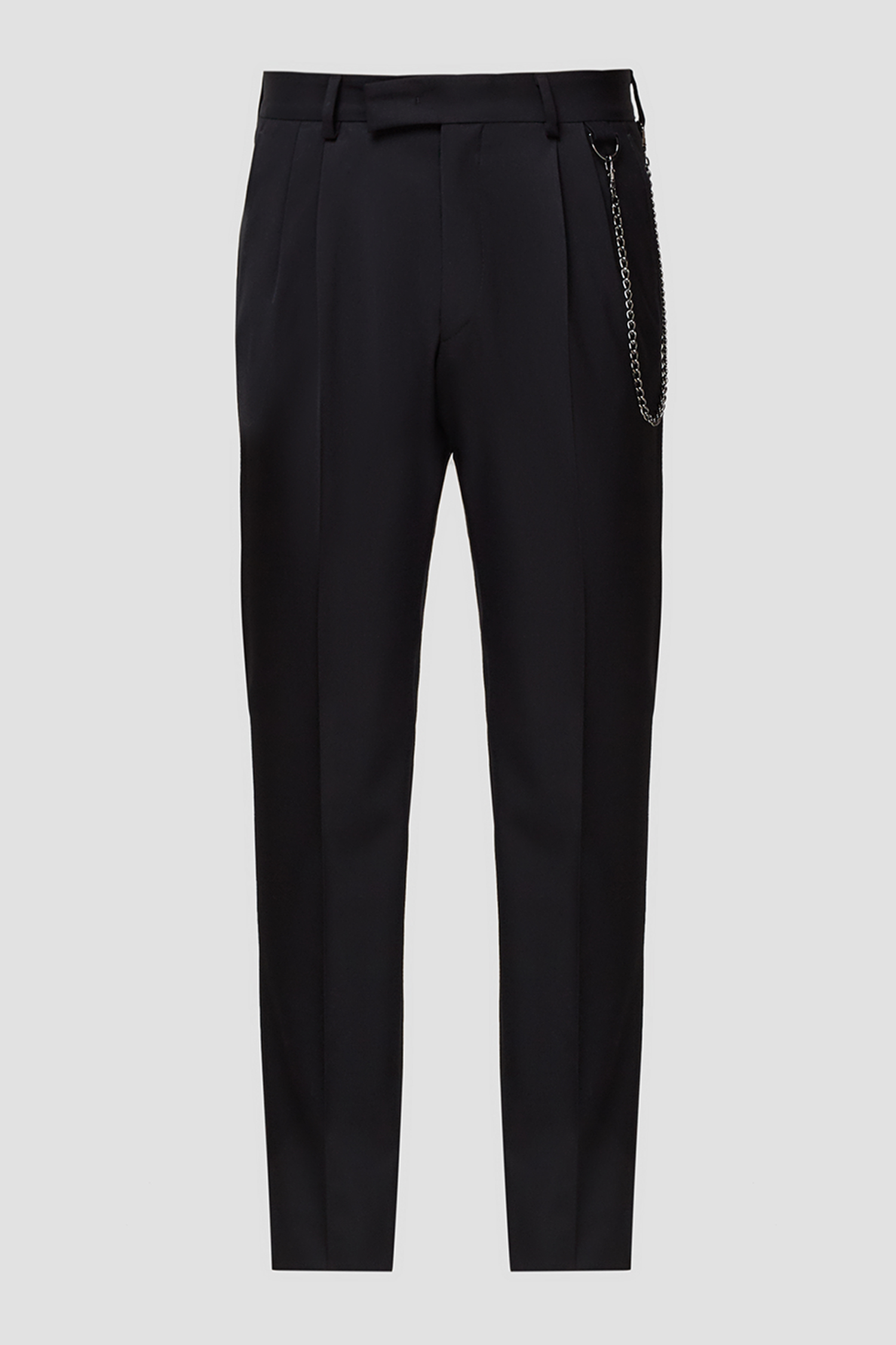 Мужские черные шерстяные брюки Karl Lagerfeld 512083.255055;990