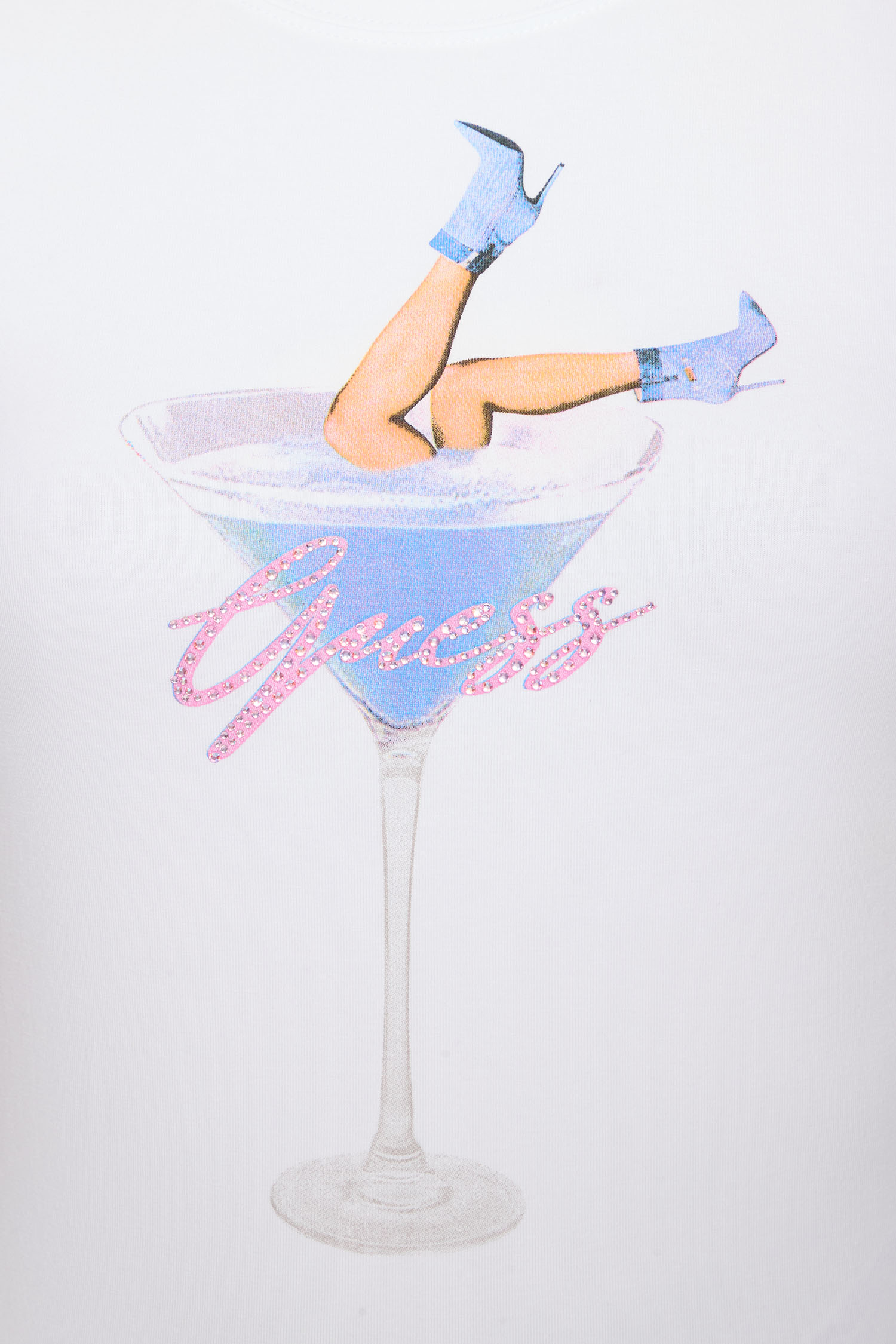 Женская белая футболка Guess W5RI29.KA0Q1;G011