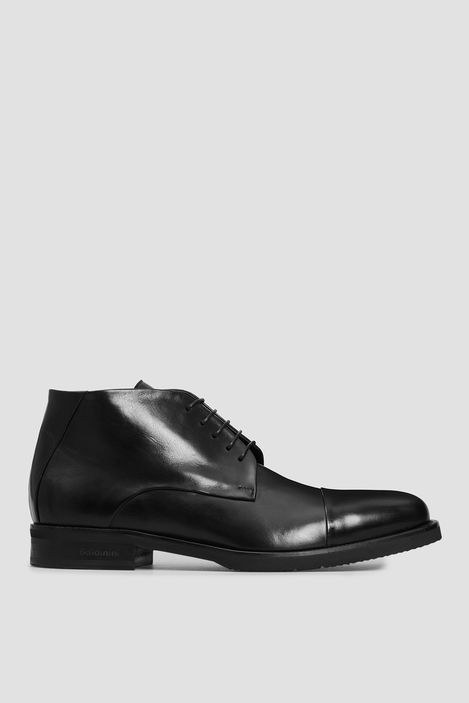 Мужские черные кожаные ботинки Baldinini U2B612CAPR;0000