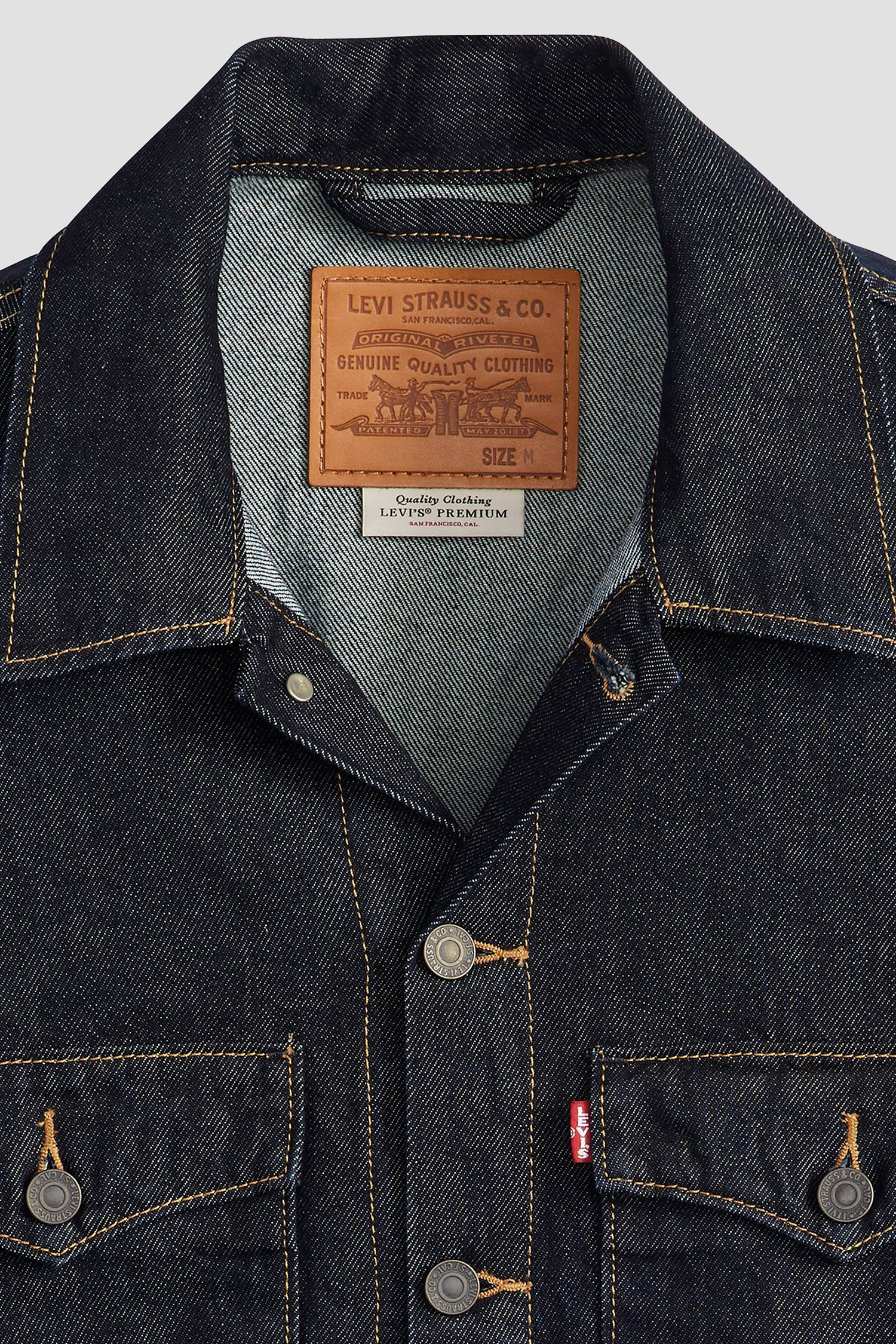 Чоловіча темно-синя джинсова куртка Levi’s® 0010P;0004 — Ultrashop